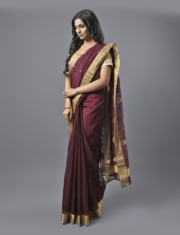 Chanderi Cotton Saree - Buy Trendy Chanderi Cotton Saree Online in India |  Myntra