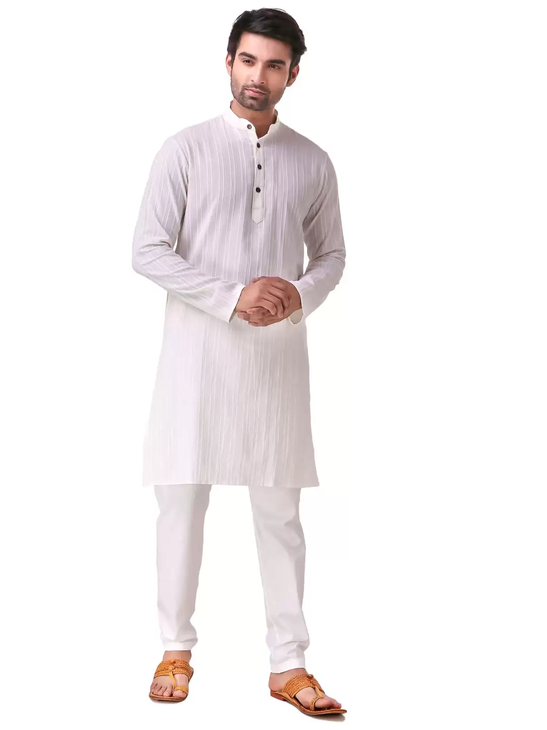 Khadi kurta 2024 pajama white