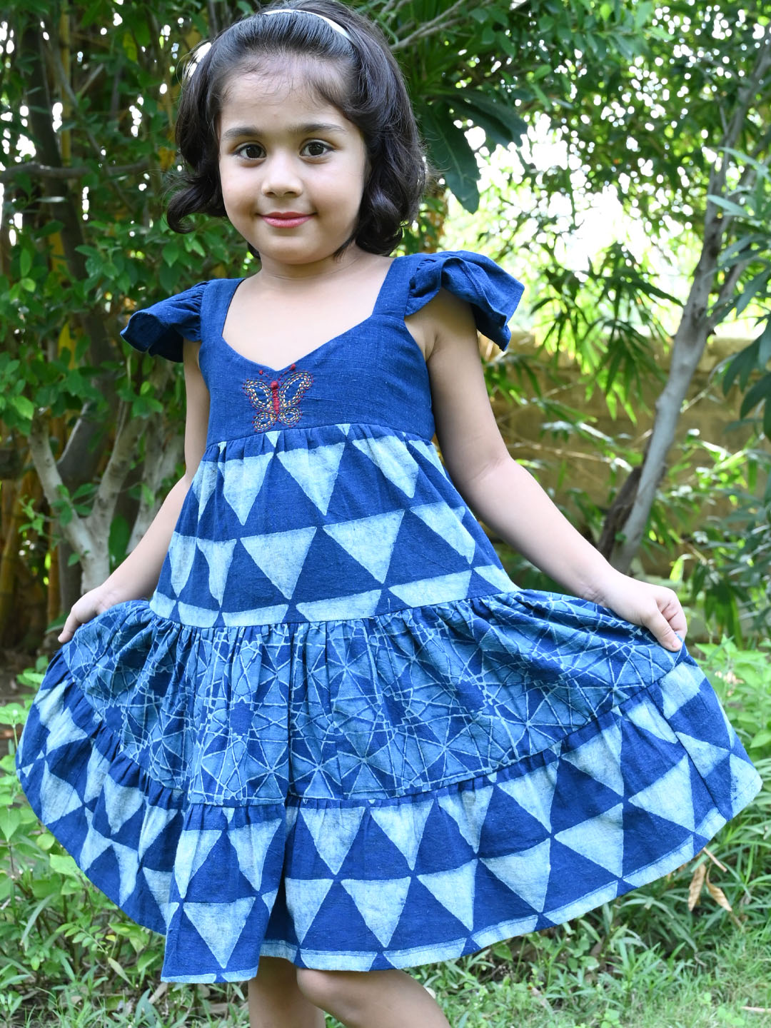 Blue Cotton Baby Girl Full Sleeve Frock With Belt at Rs 299 in Noida-hautamhiepplus.vn