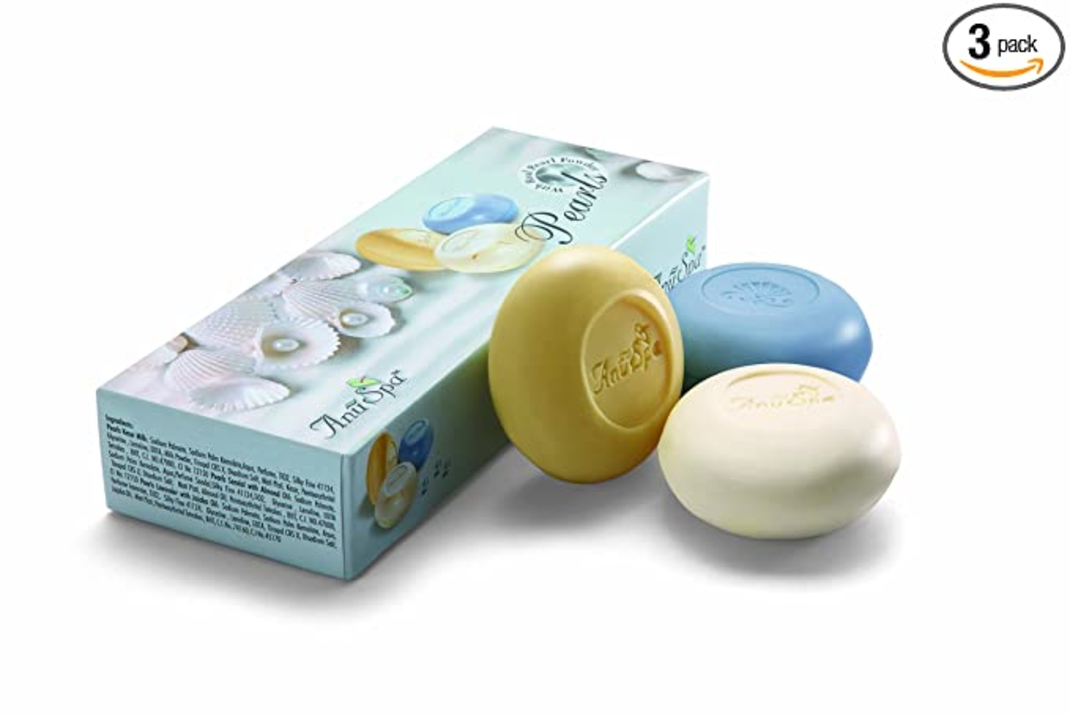 Anuspa Herbal Pearl Gift Pack enriched with real Pearl Powder keeps the Skin Soft, Supple & Young. (125 g Each)