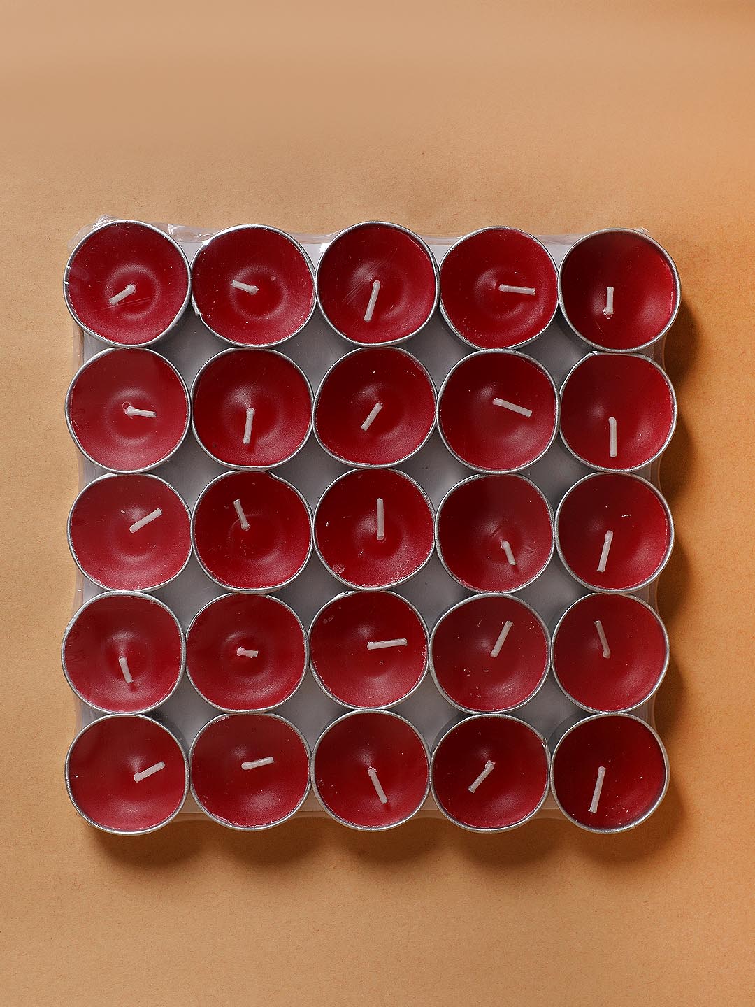 Apple Cinnamon Scented Hand Poured Tea Light Candles (Set of 25)