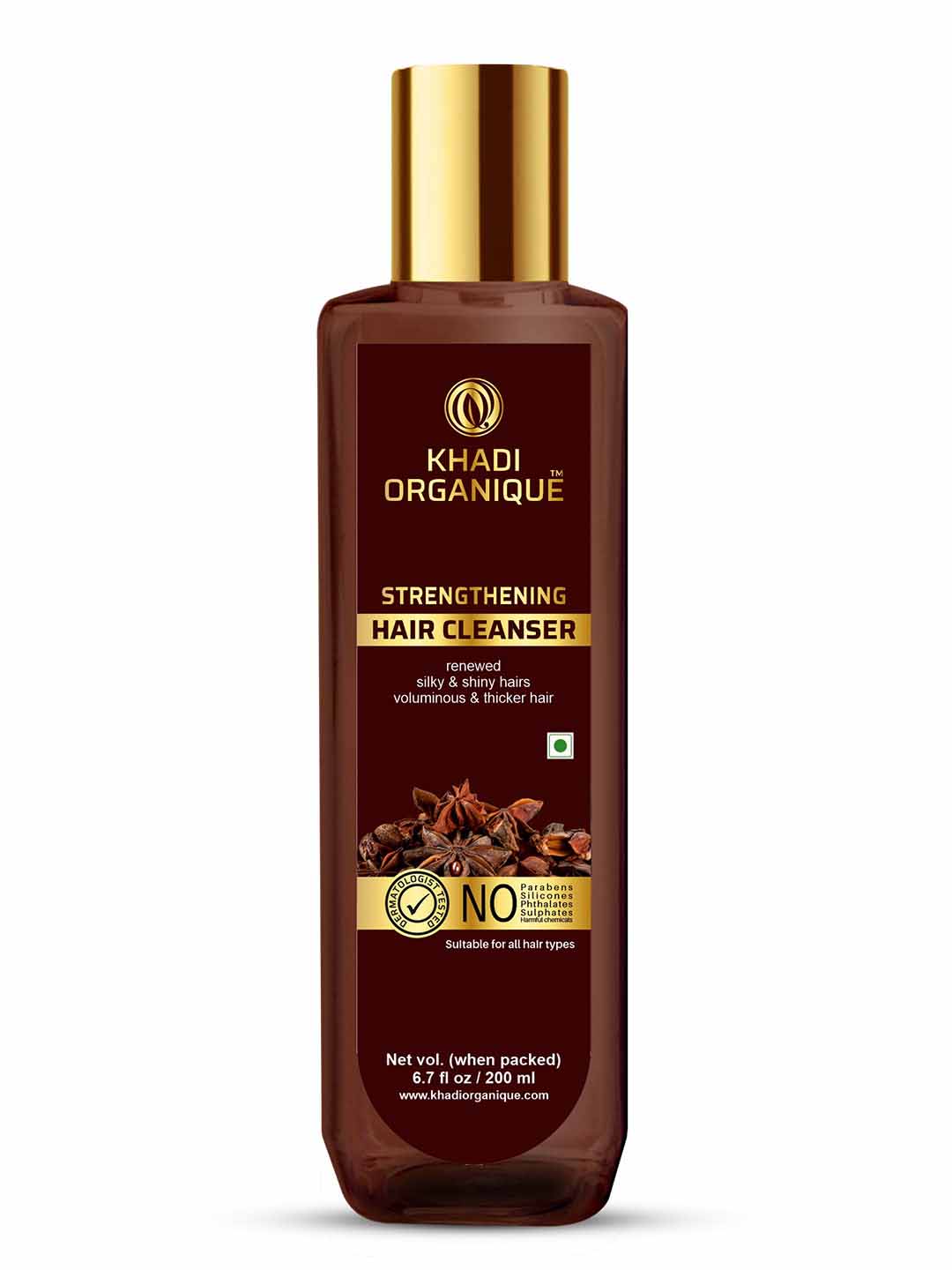 Khadi Organique Strengthening Hair Cleanser - 200 Ml