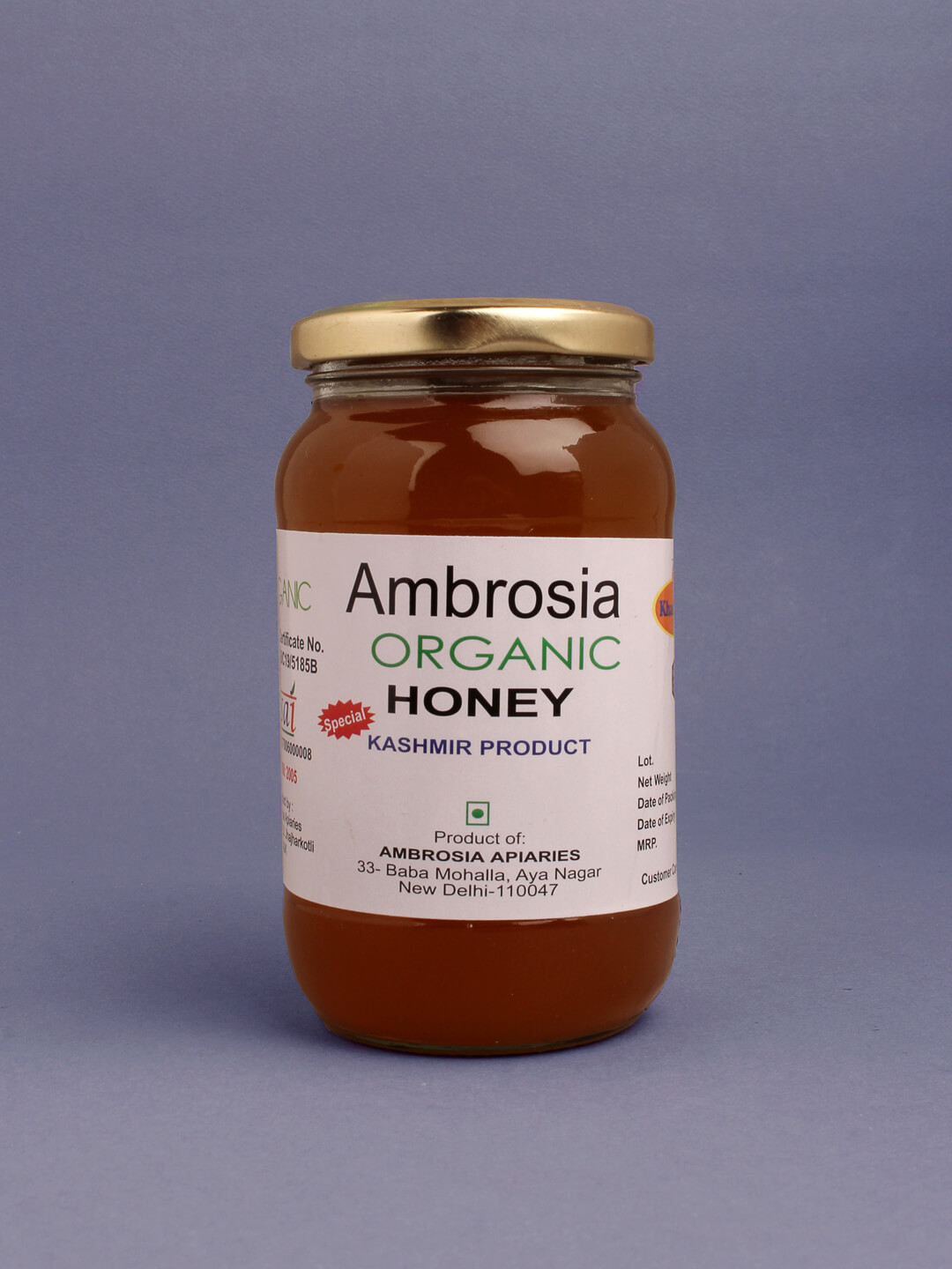 AMBROSIA ORGANIC SPECIAL HONEY 500gm
