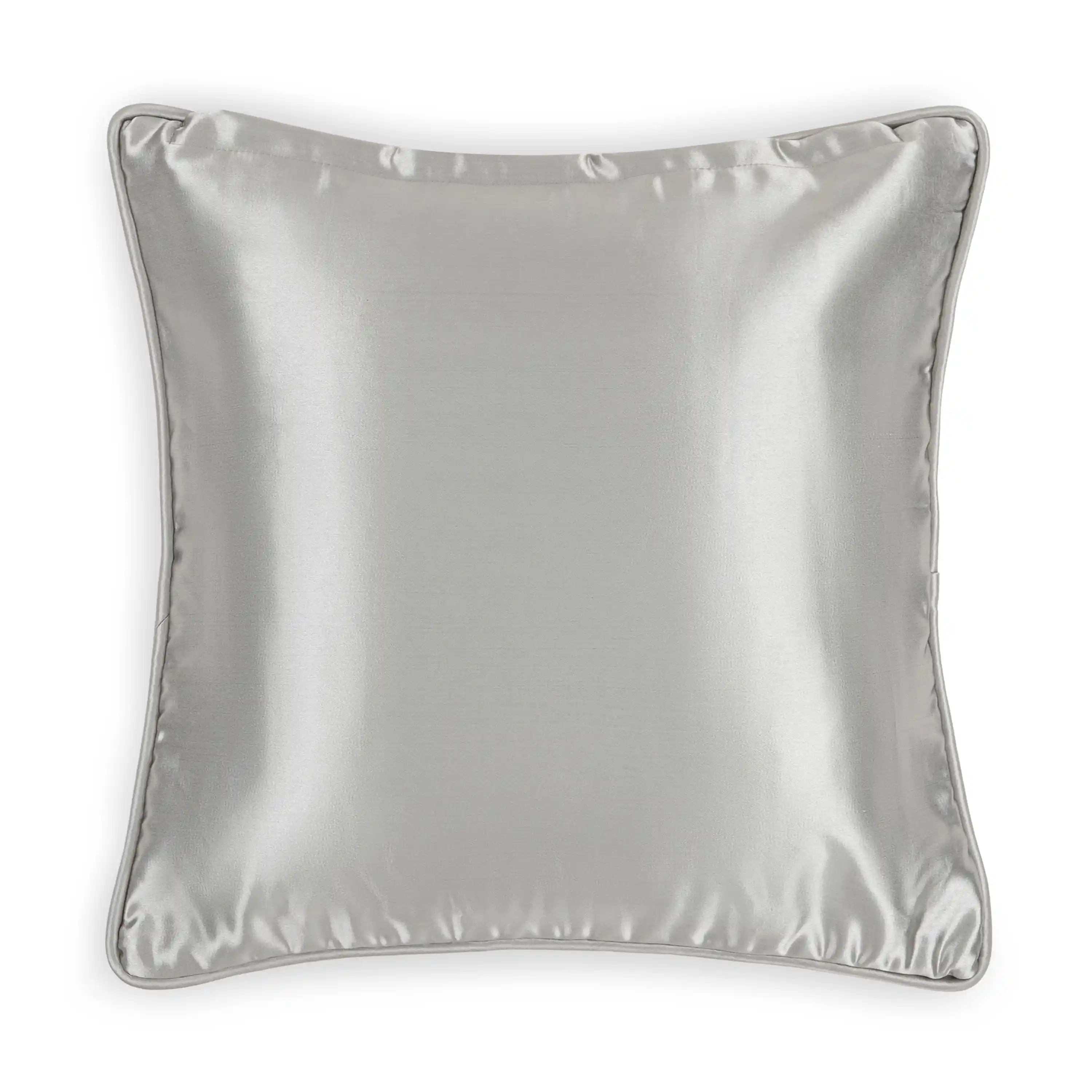 CS Cushion Satin Silk Covers-Silver Grey 16x16