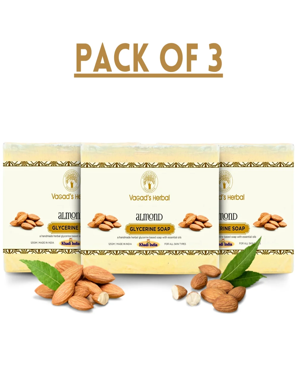 VAGAD'S Almond Soap 375gm