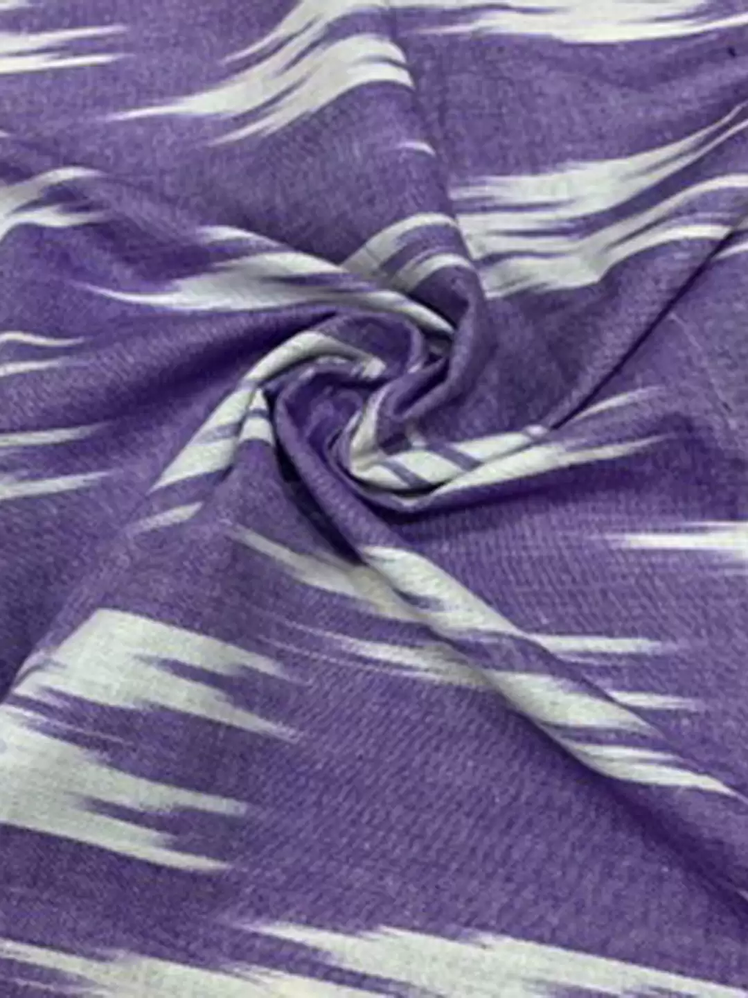 Cotton Ikat  Fabric DALE VIOLET WITH WHITE LINE Width 44 Inches) 159