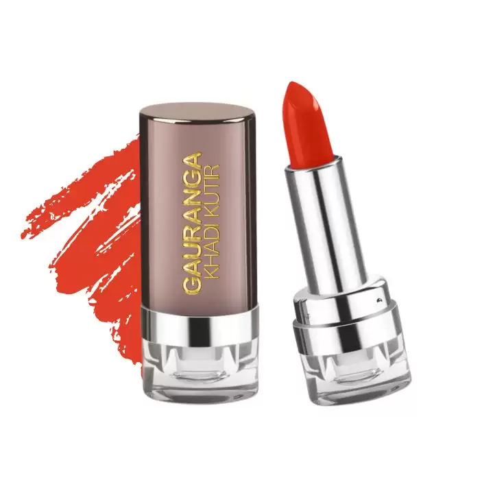 Gauranga Khadi Bee-Wax Premium Lipstick-D03 - Sexy Red