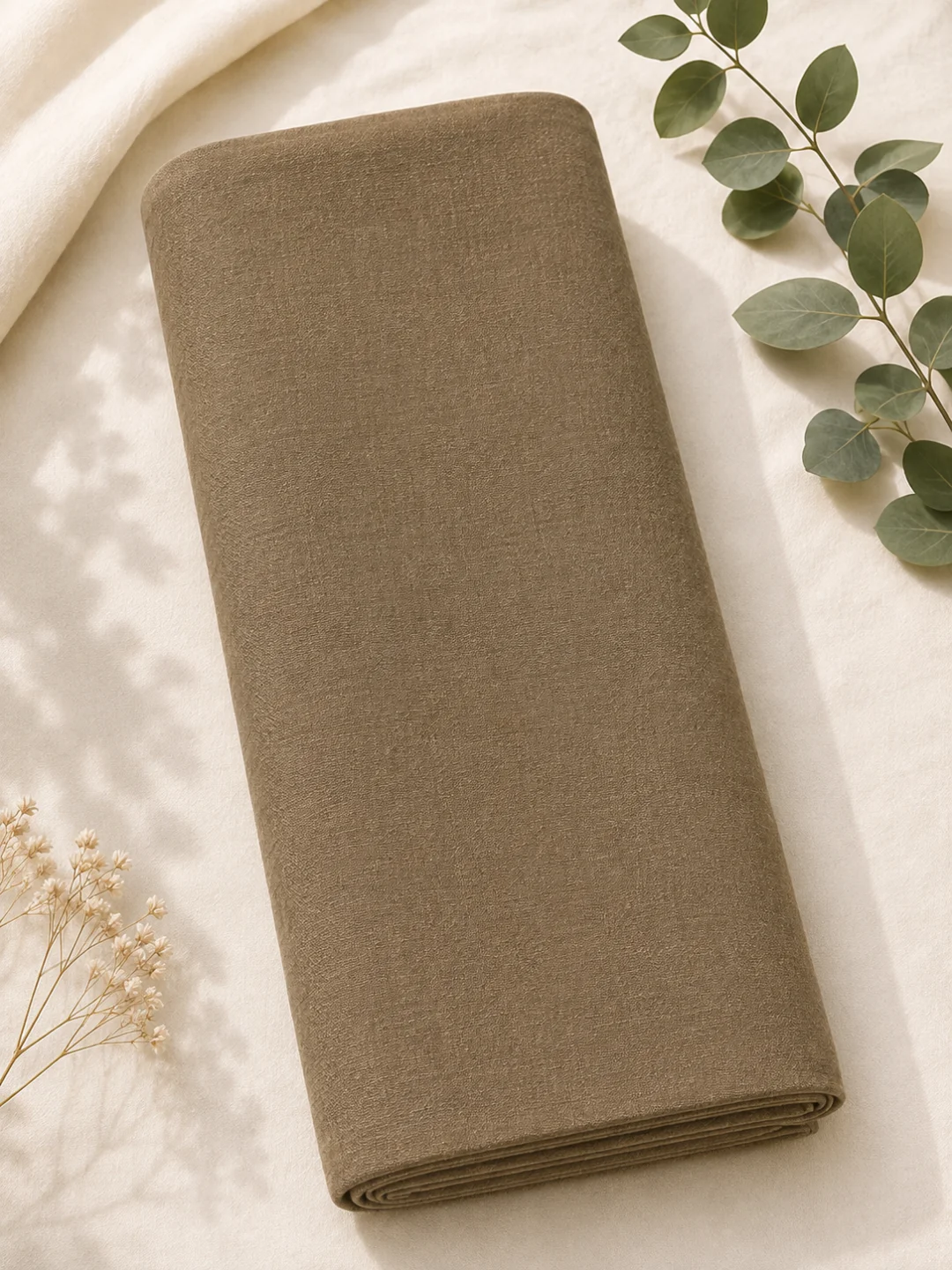 Cotton Fabric Beige (Width- 44 inch)