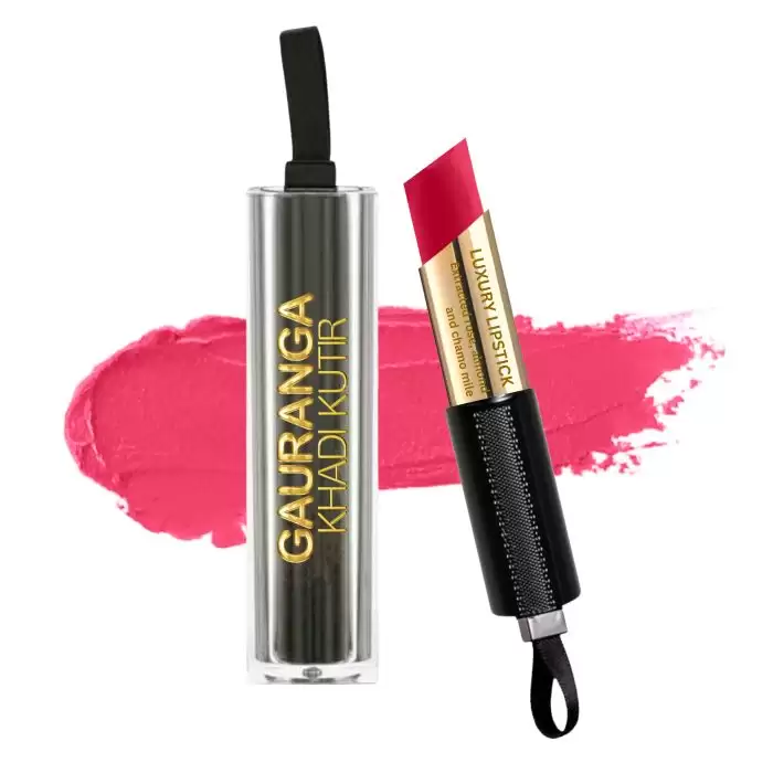 Gauranga Khadi Bee-Wax Luxury Lipstick-R19 - Magenta Pink