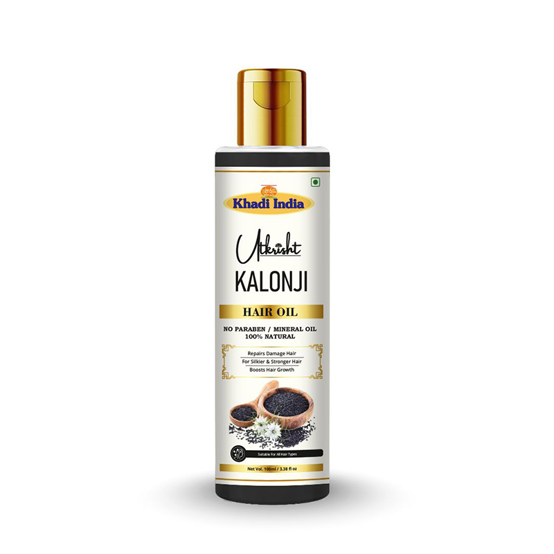 Utkrisht Khadi Pure & Natural Kalonji Oil for Hair Growth, Strengthening & Scalp-100ML