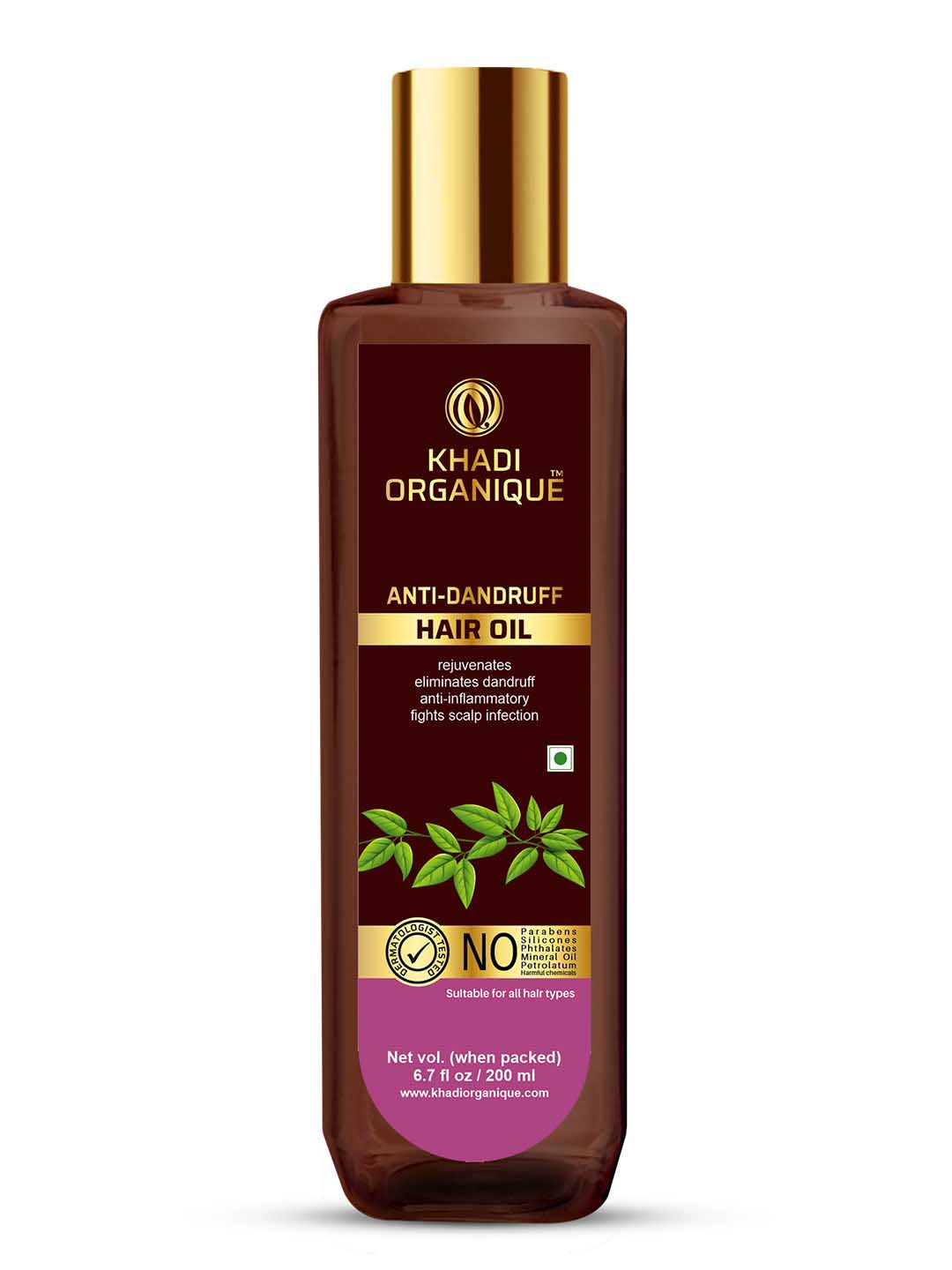 Khadi Organique Paraben free Anti Dandruff Hair Oil - 200Ml