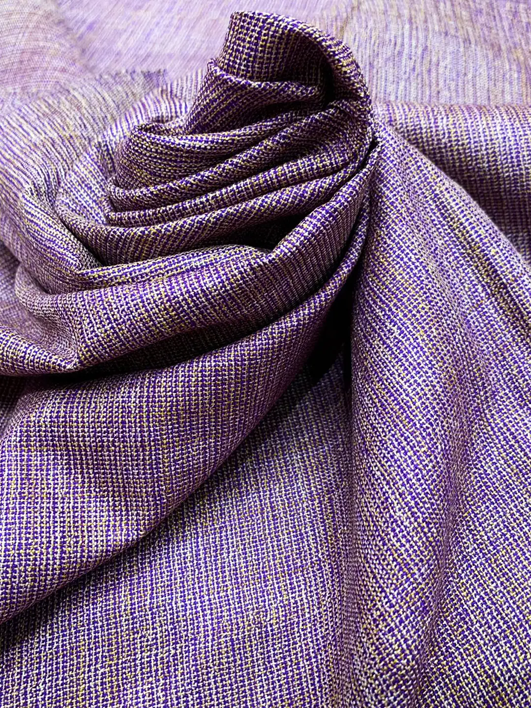 Tweed Textured Khadi/Khaddar Cotton Fabric from Kanpur