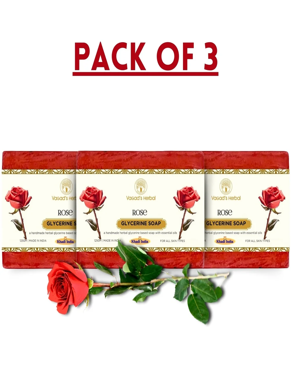 VAGAD'S Rose Soap 375gm