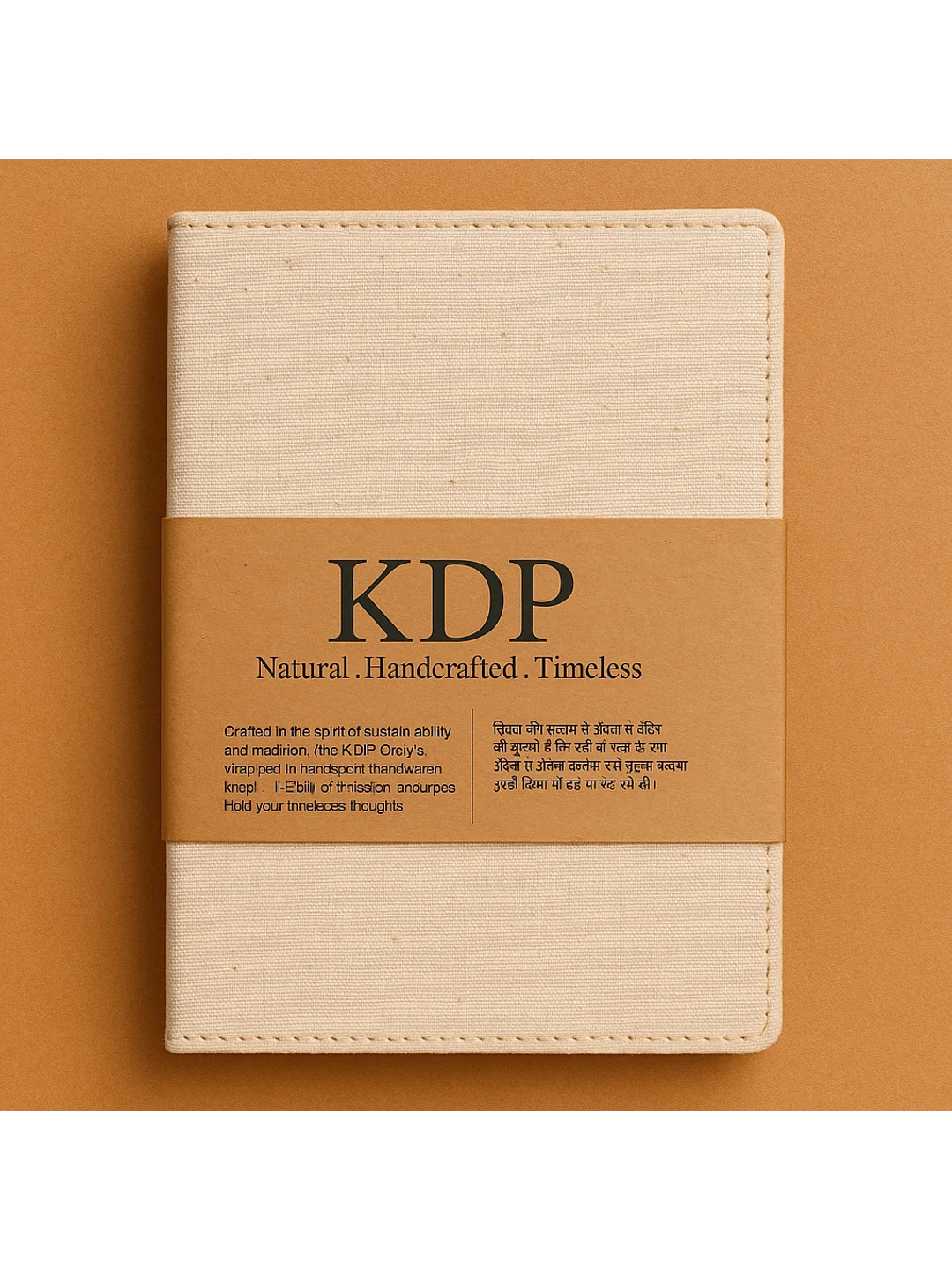 Khadi Handcrafted Diary – Natural Plain Cover