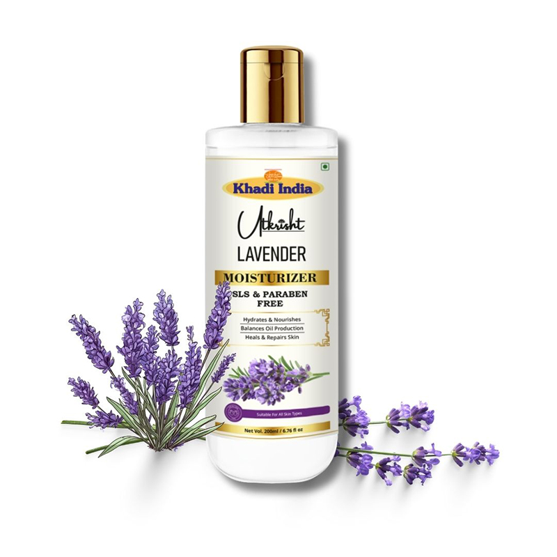 Utkrisht Khadi Lavender Moisturizer Nourish and Revitalize Your Skin- 200ML