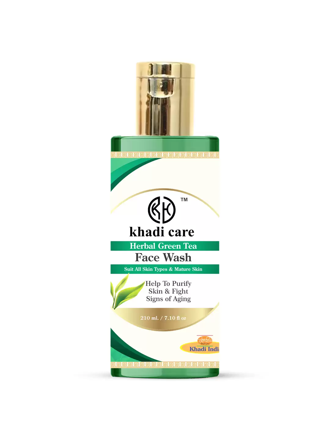 Khadi Care Herbal Green Tea Face Wash  - 210ml