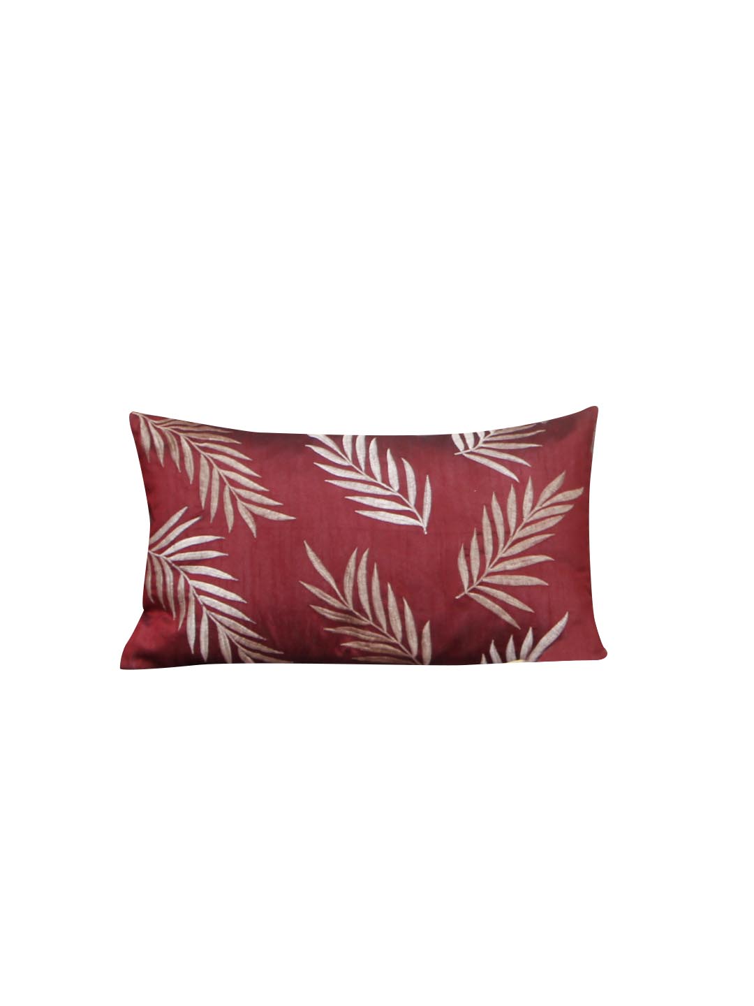 Dupion Silk CS Cushion Covers- Red & White