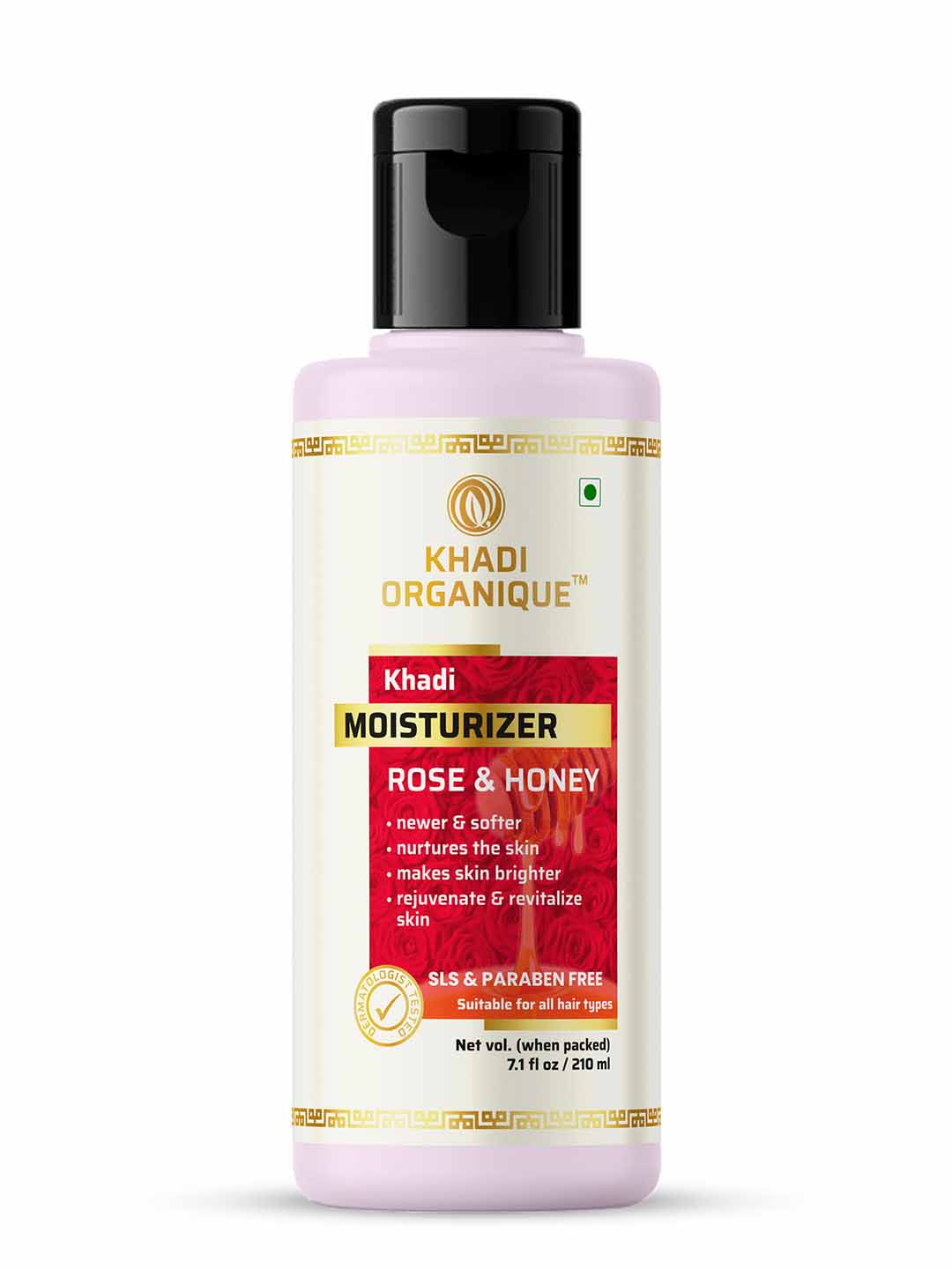 Khadi Organique Rose & Honey Moisturizer - 210 Ml