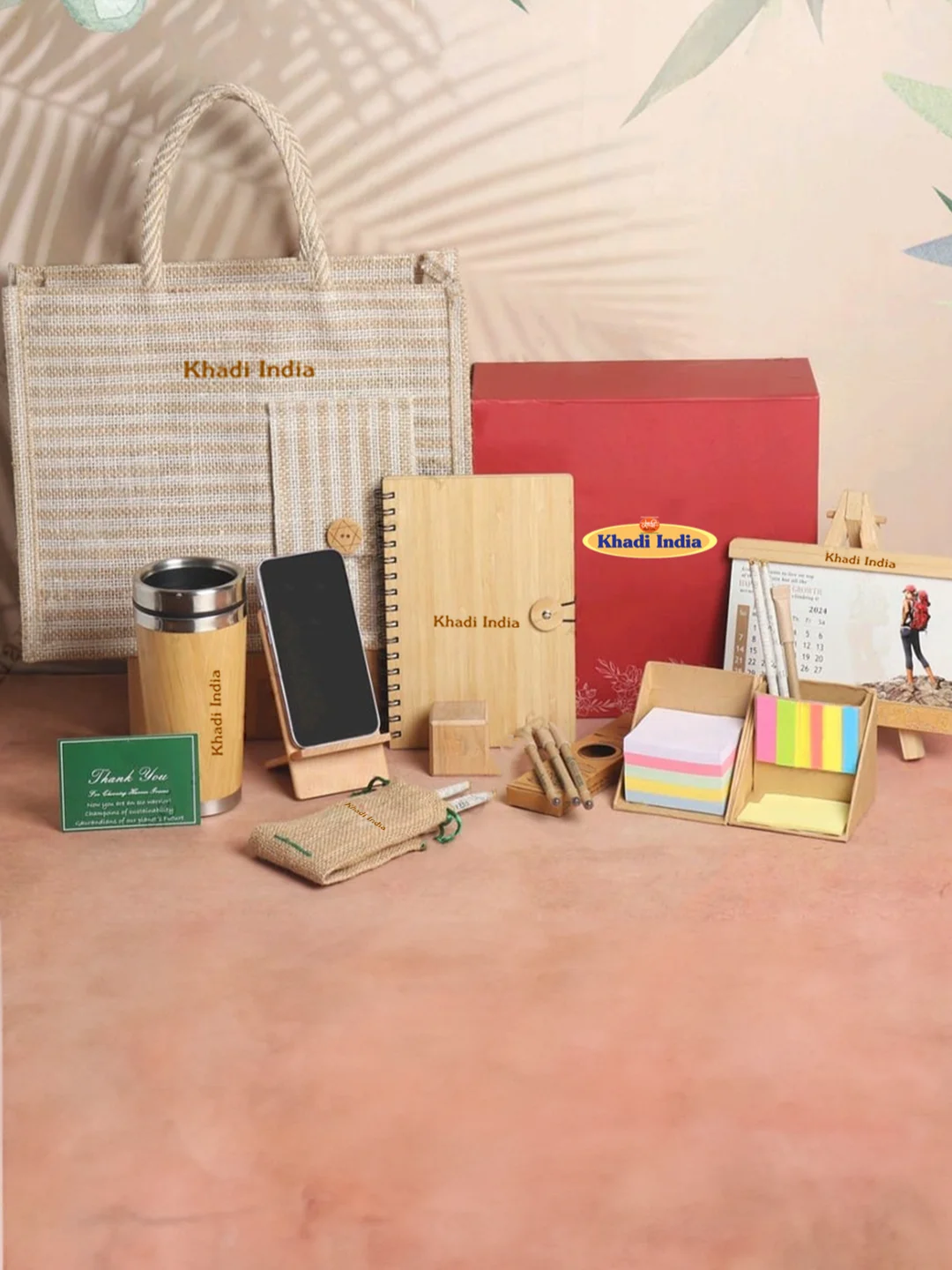 Eco-Friendly Gift Sets | Combo Gift Box | Khadi India Nature Kit – Pack of 9