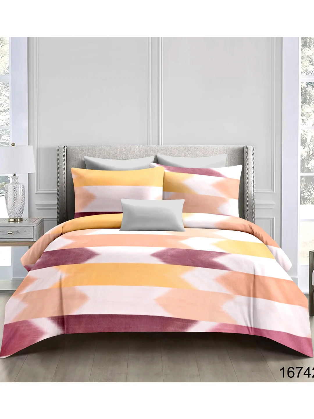 100% Cotton Satin Bedsheet-Peach-90X100