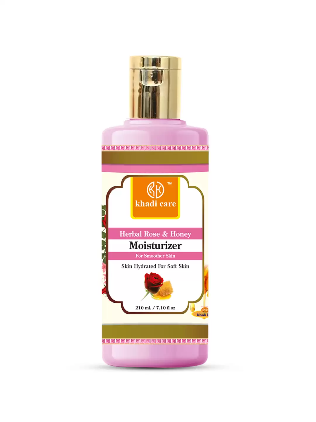 Khadi Care Herbal Rose & Honey Moisturizer - 210ml