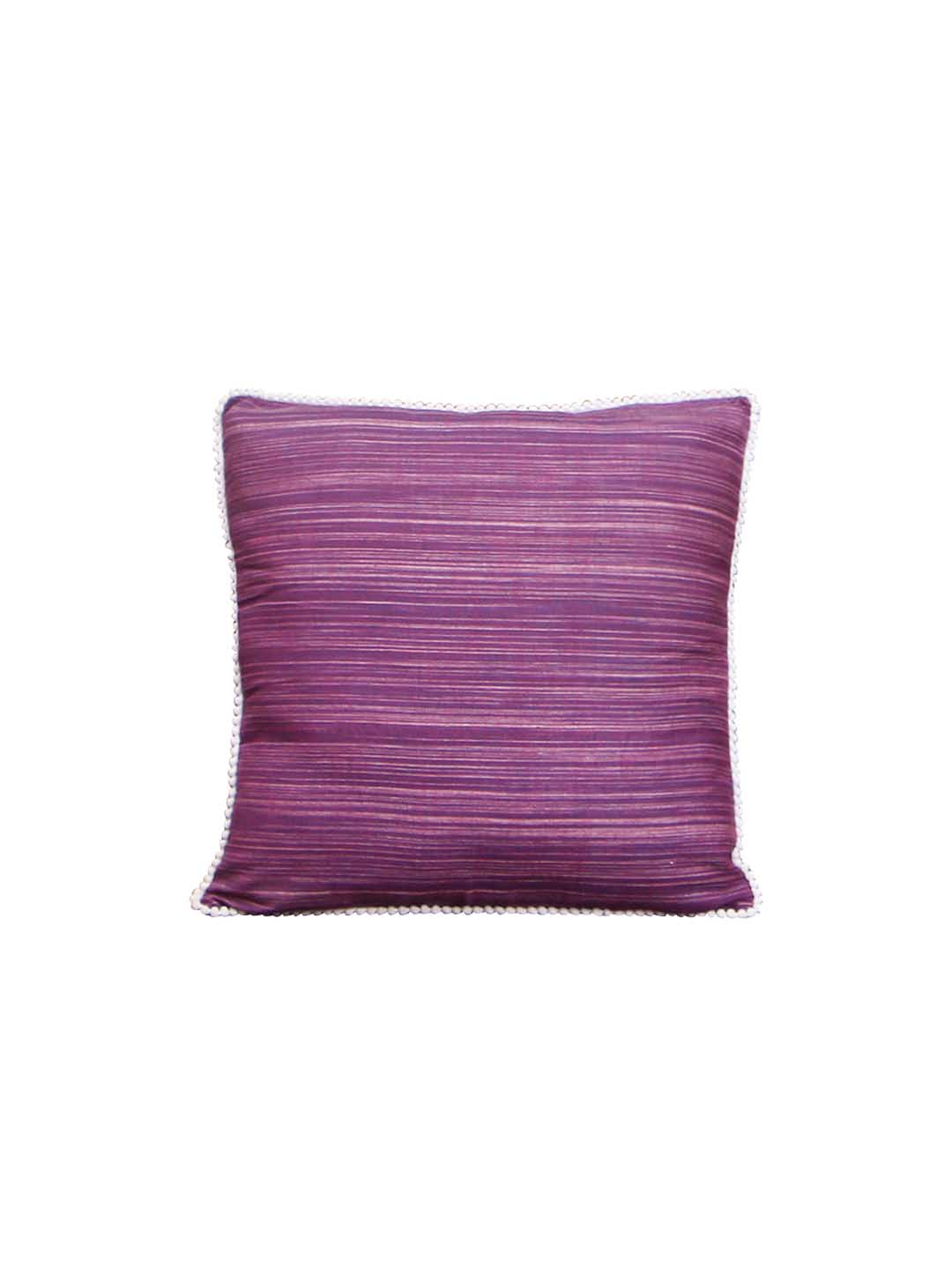 Khadi Cotton CS Cushion Covers- Purple