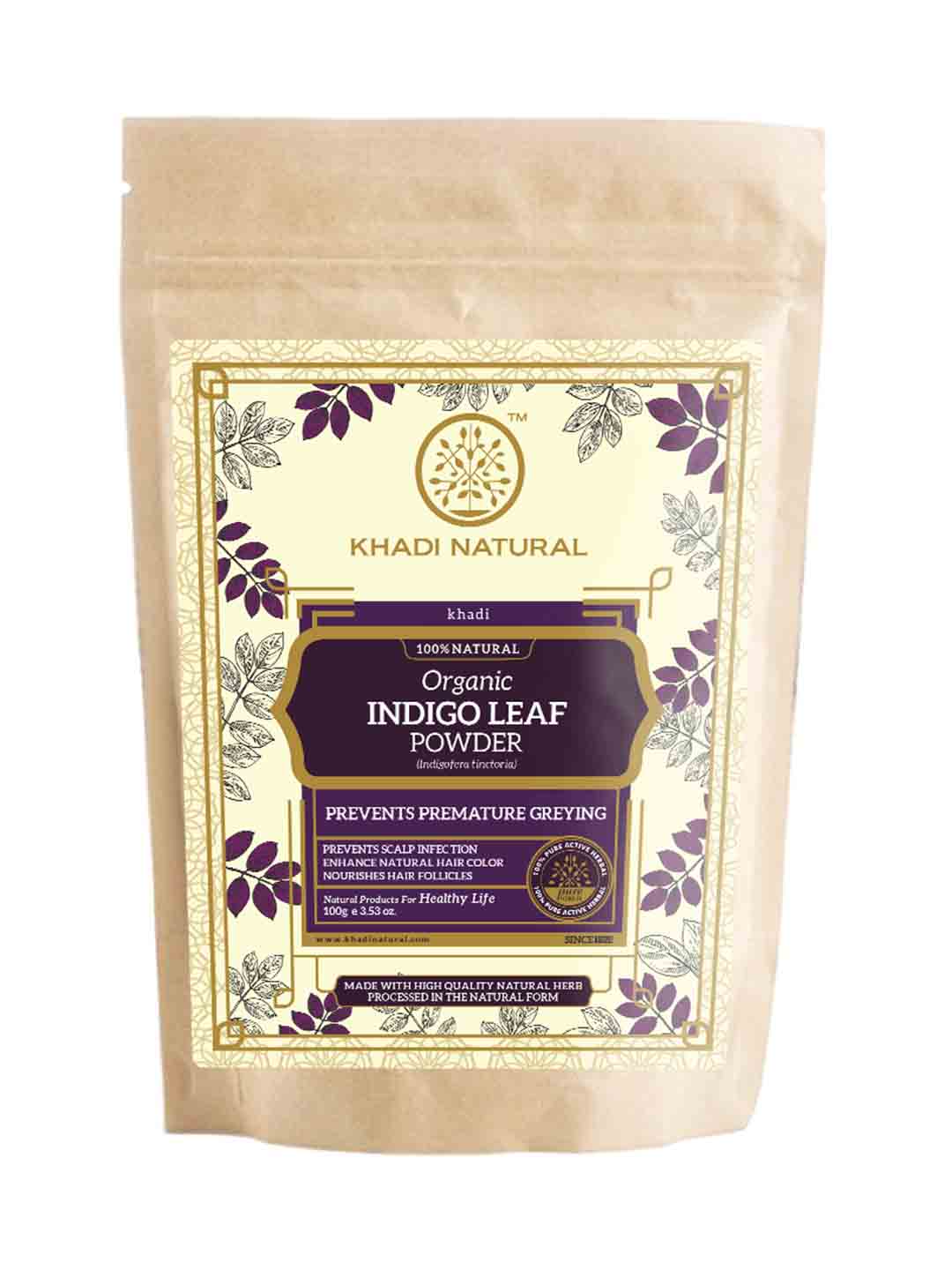 Khadi Natural Indigo Leaf Organic Powder