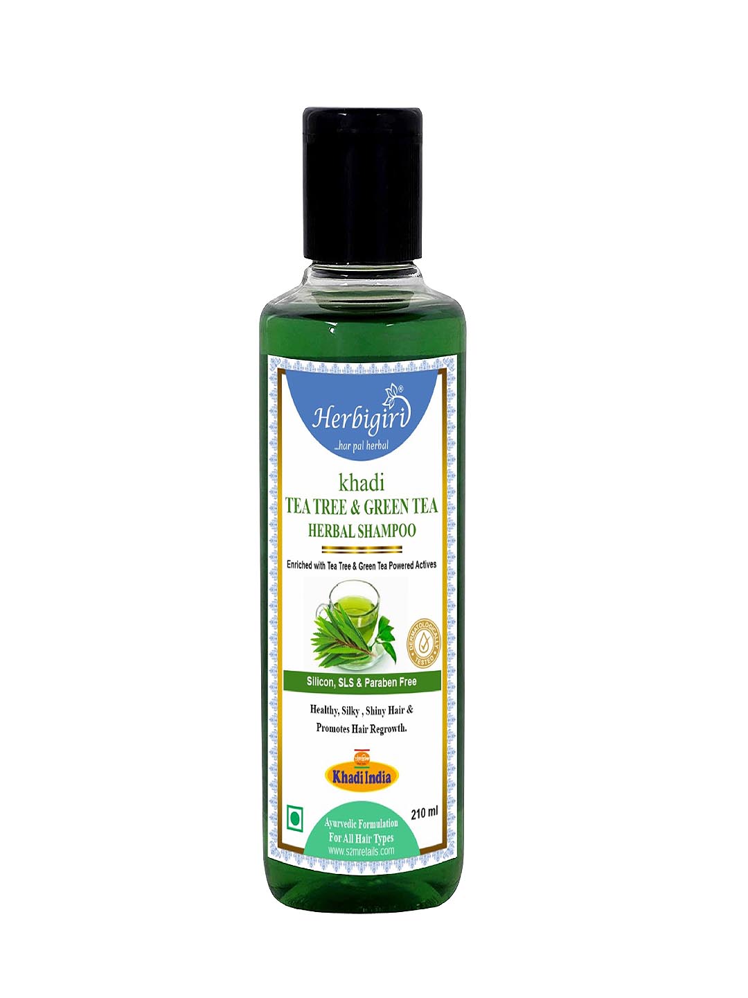 Herbigiri Tea Tree & Green Tea Shampoo SLS FREE 210 ml