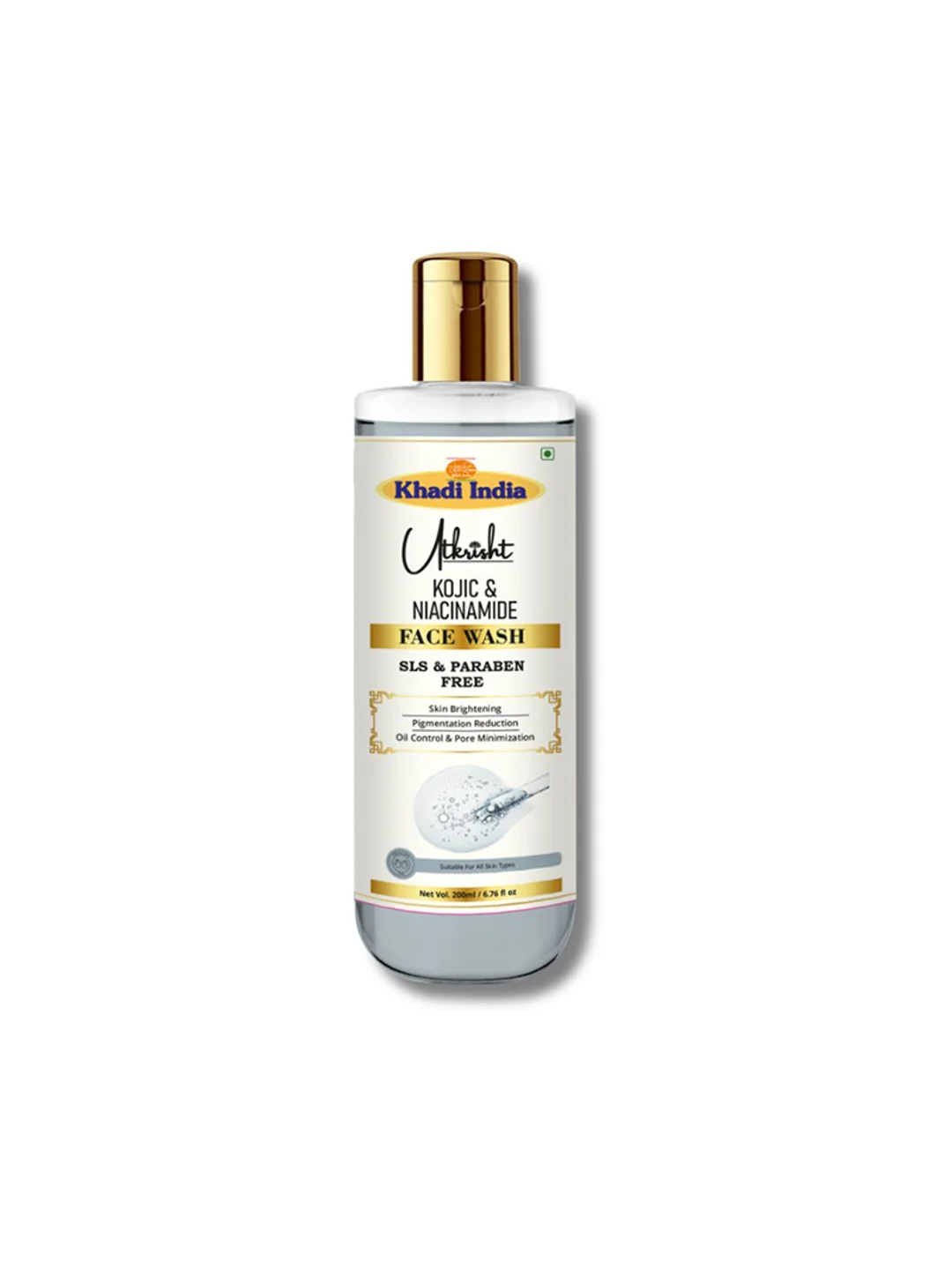 Utkrisht Khadi Kojic & Niacinamide Face Wash For Dark Spots, Pigmentation & Blemishes Skin- 200ML