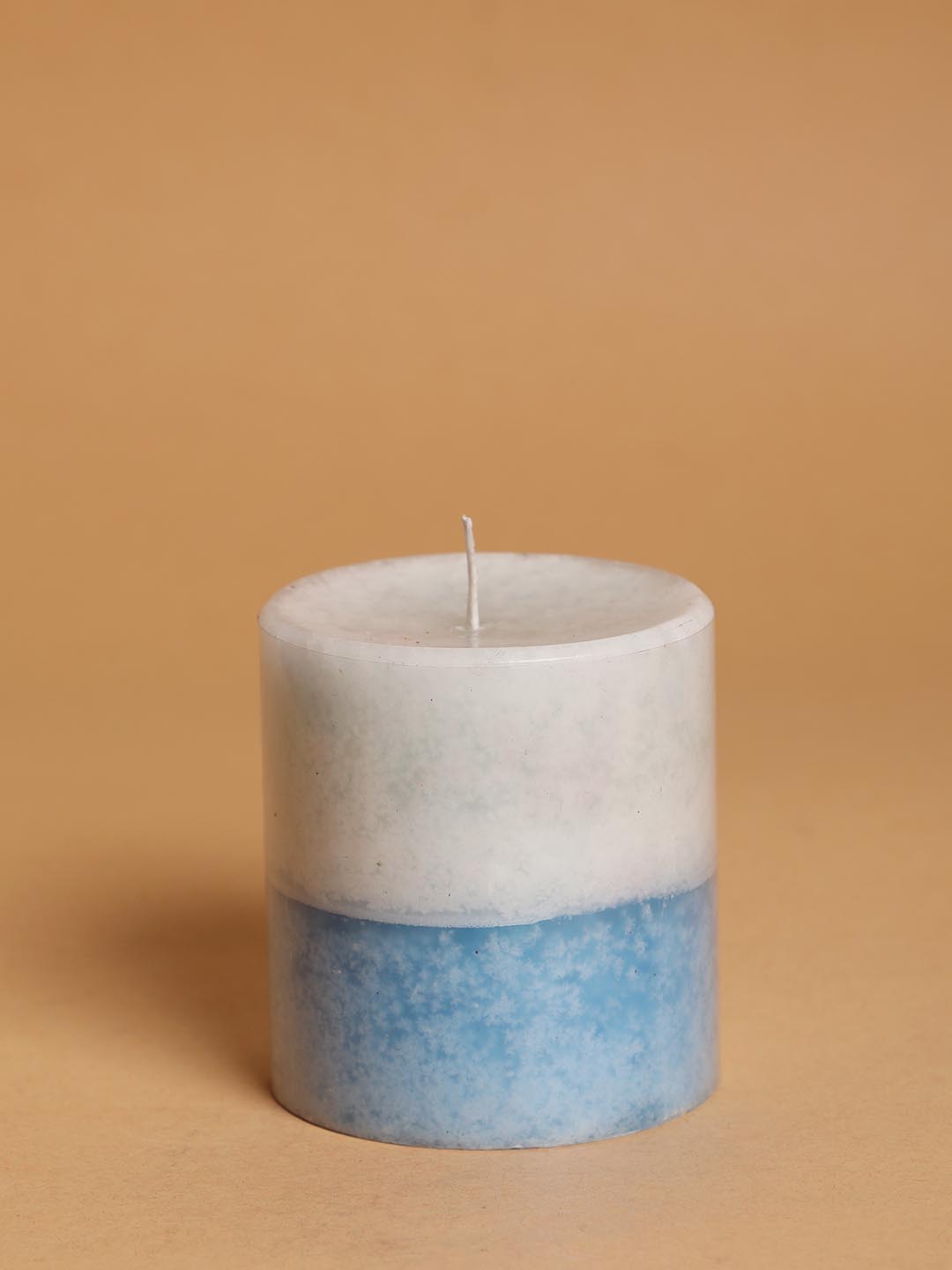 Aqua Lavender Hand-Poured Scented Pillar Candles