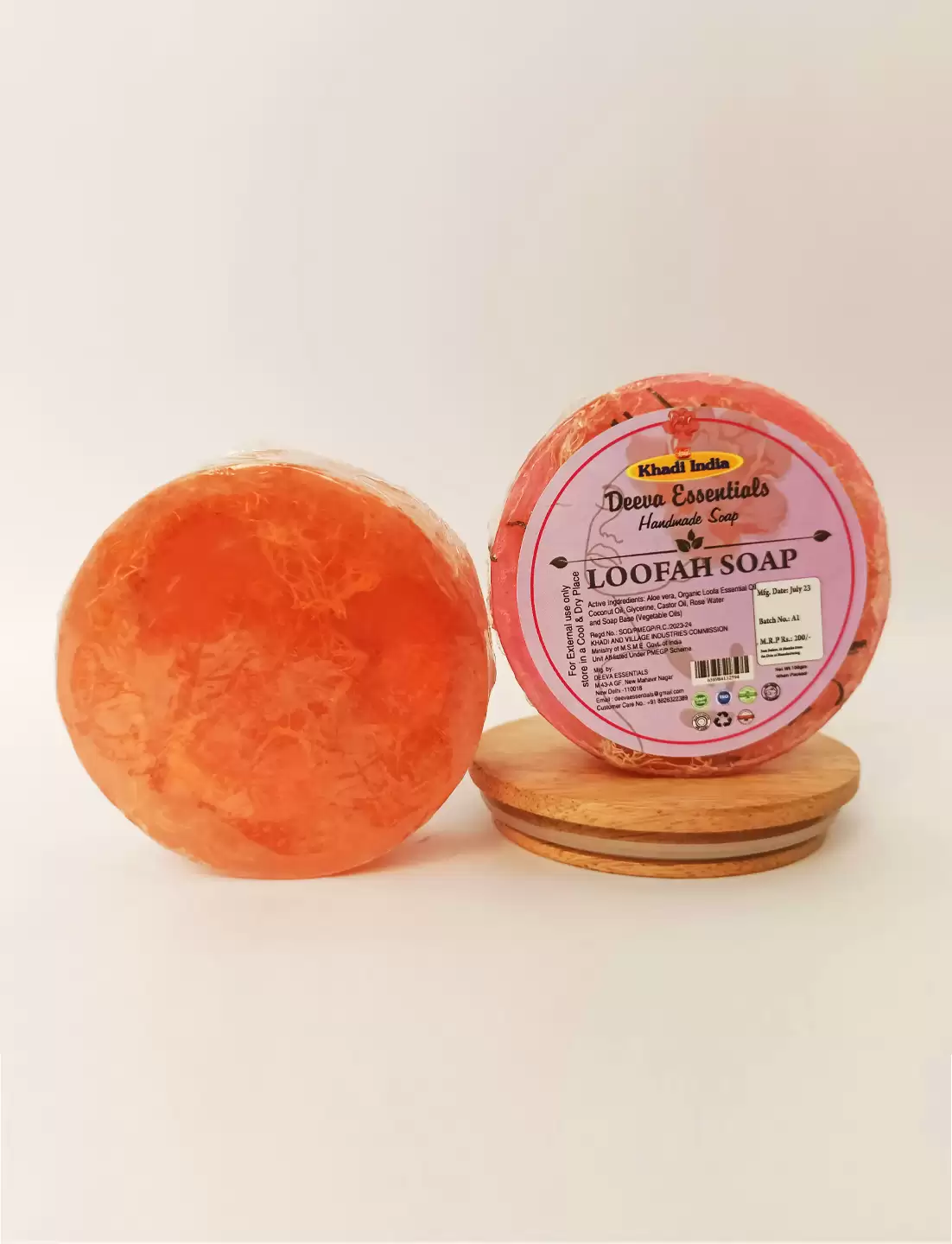 Handmade Loofah Soap (Round)