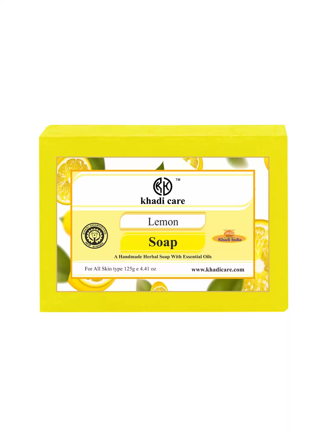 Khadi Care Herbal Lemon Soap - 125g