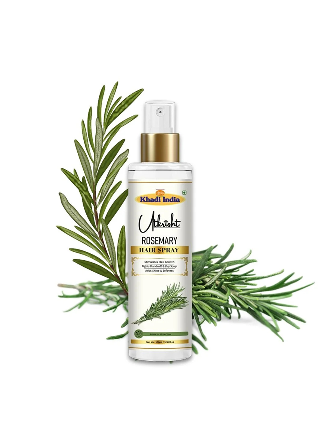 Utkrisht Khadi Rosemary Hair Spray For Hair Growth and Dandruff Control- 100ML