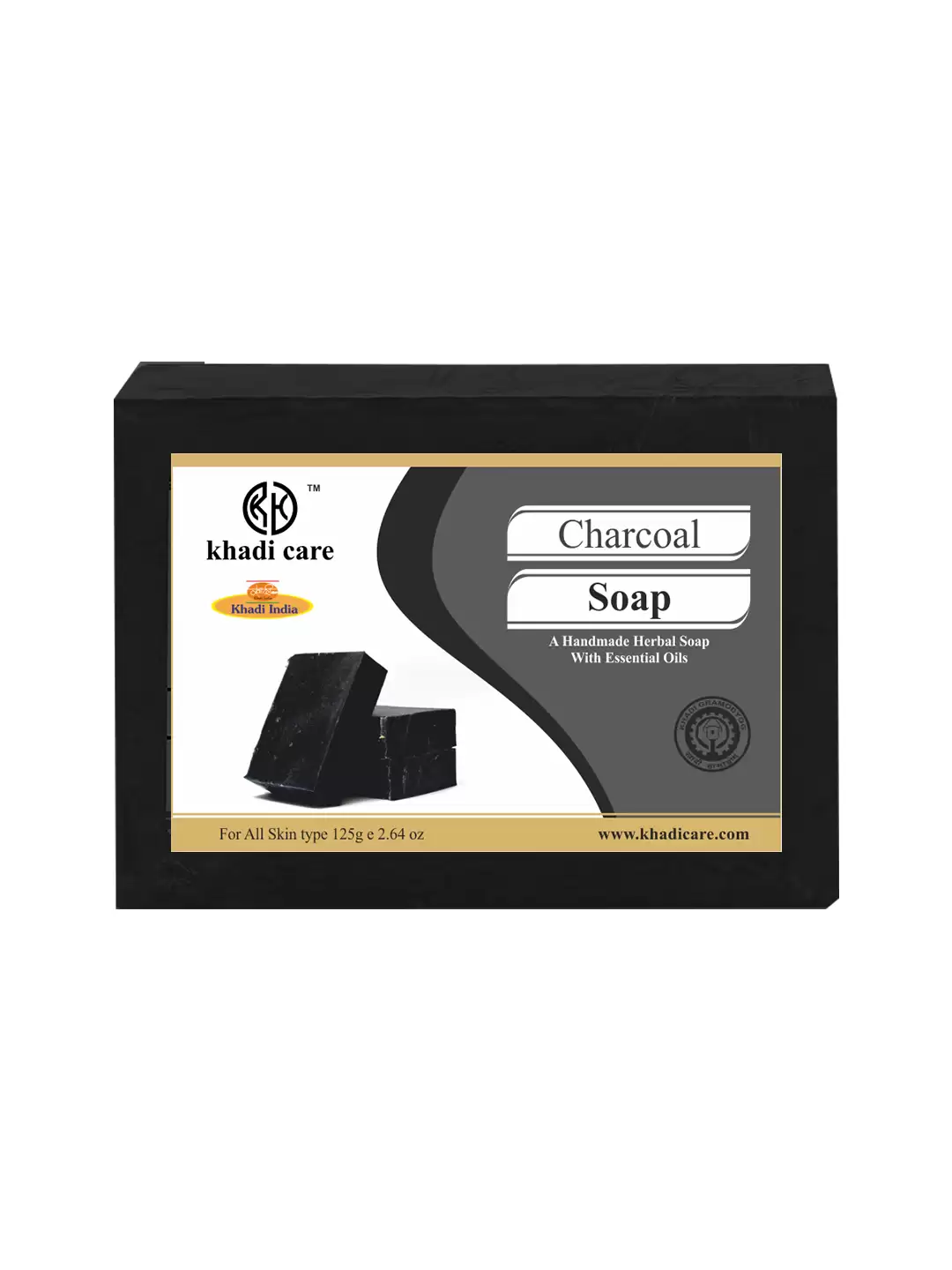 Khadi Care Herbal Charcoal Soap - 125g
