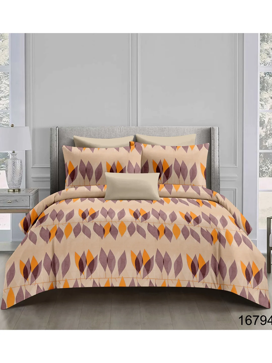 100% cotton Bedsheet-Red & Grey-90X100