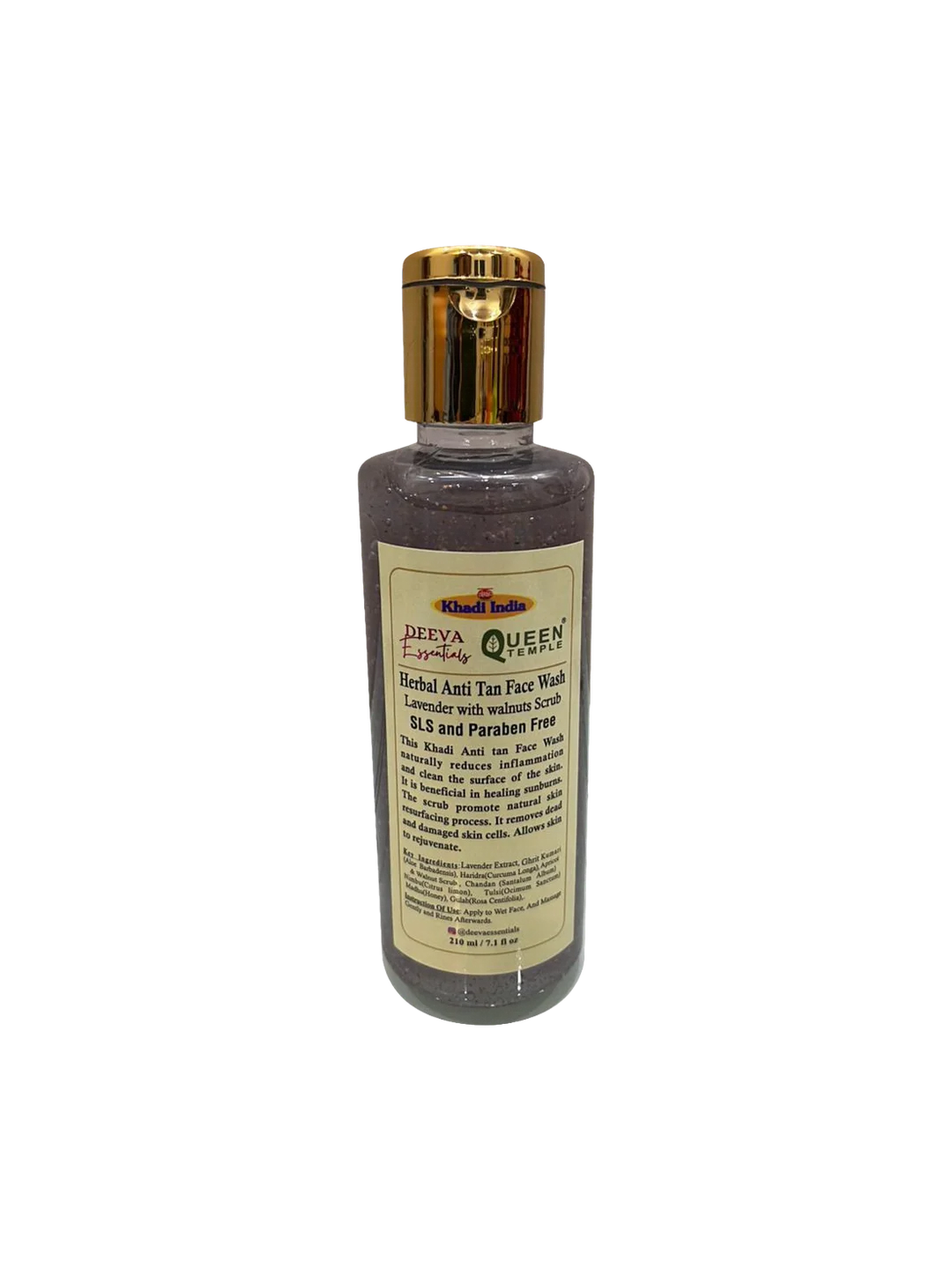 Lavender Face Wash With Scrub 210ml