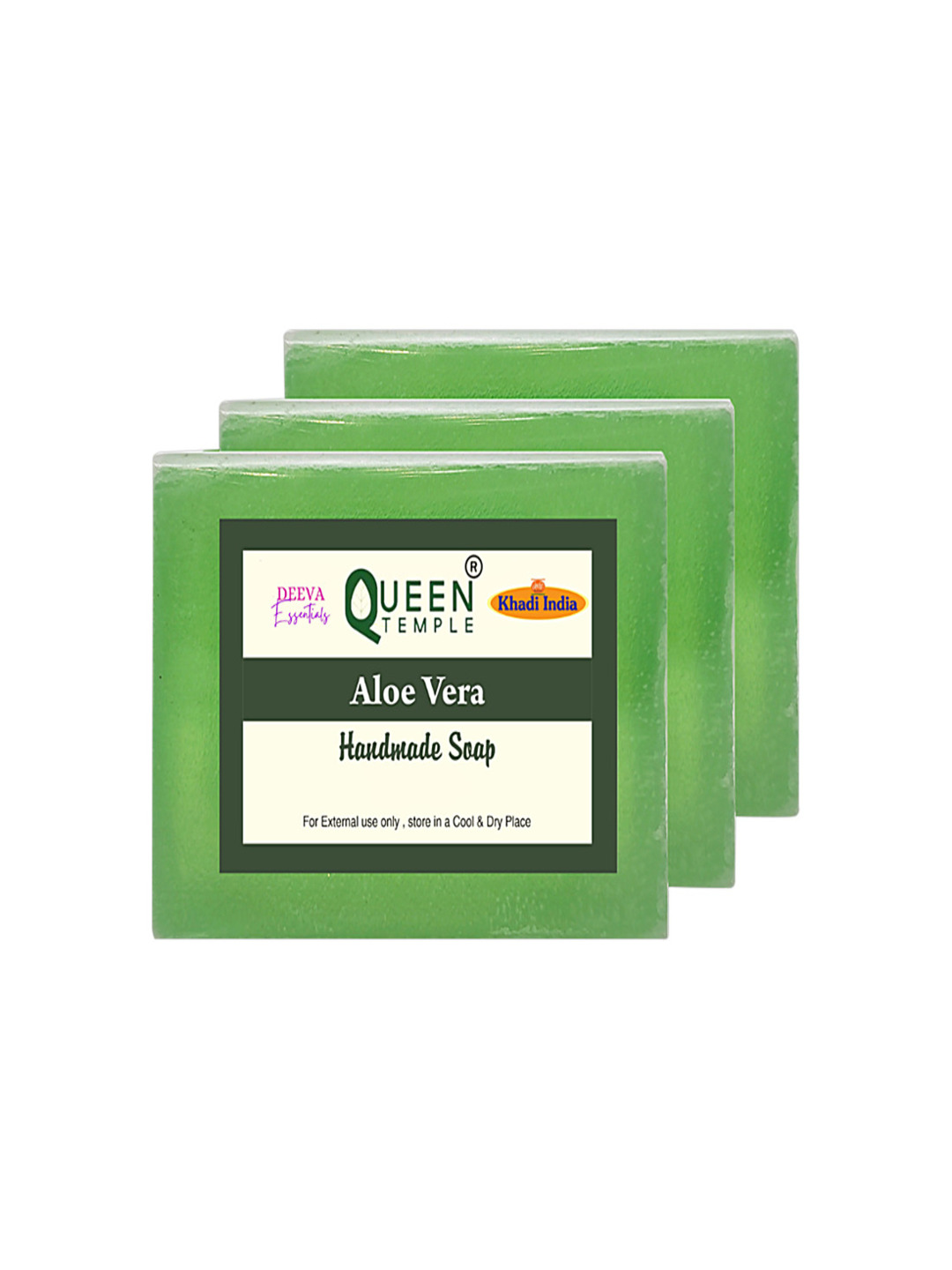 Aloevera Handmade Soap - Pack of 3 ( 3x125 )