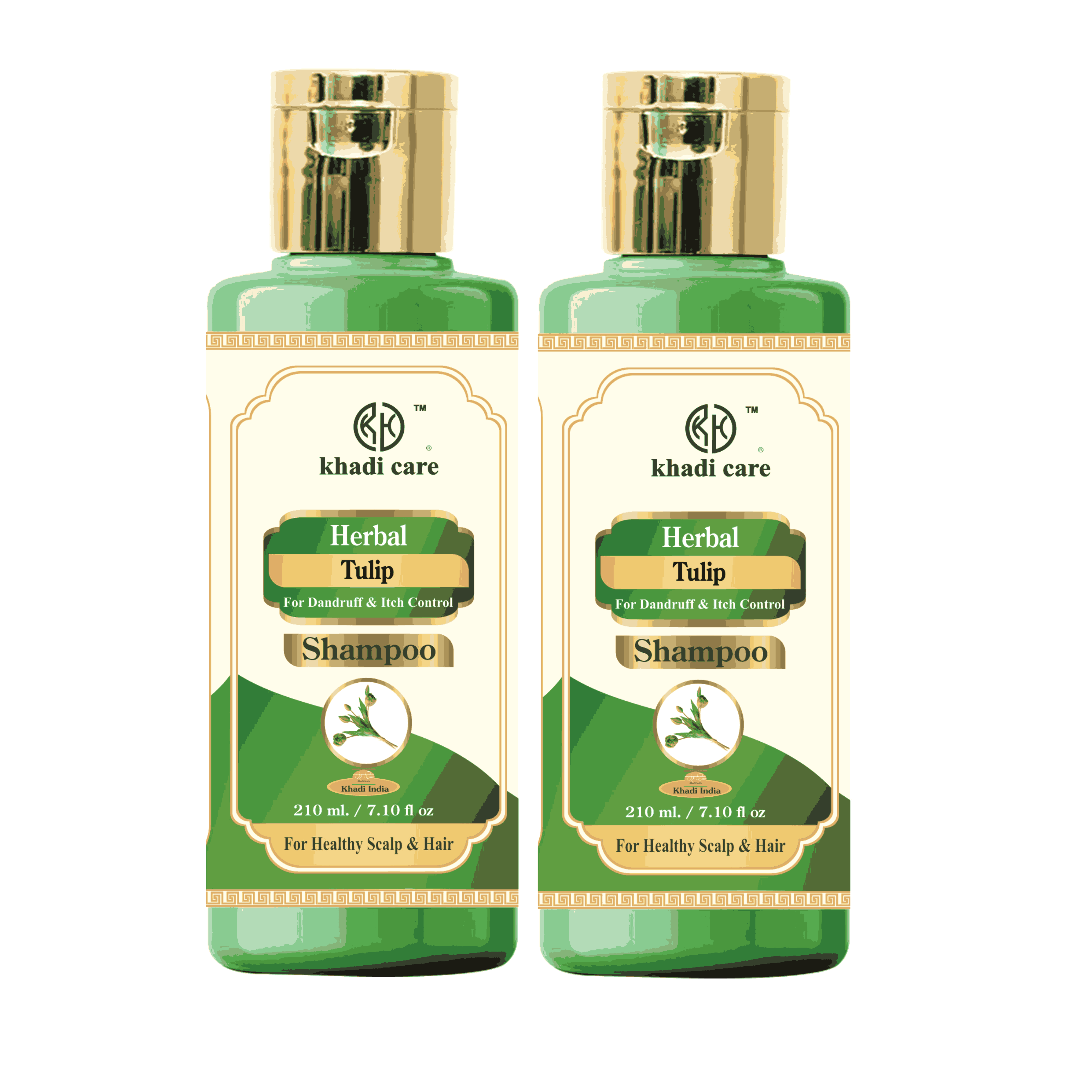 Khadi Care Herbal Tulip Shampoo 210ml Each Pack of 2