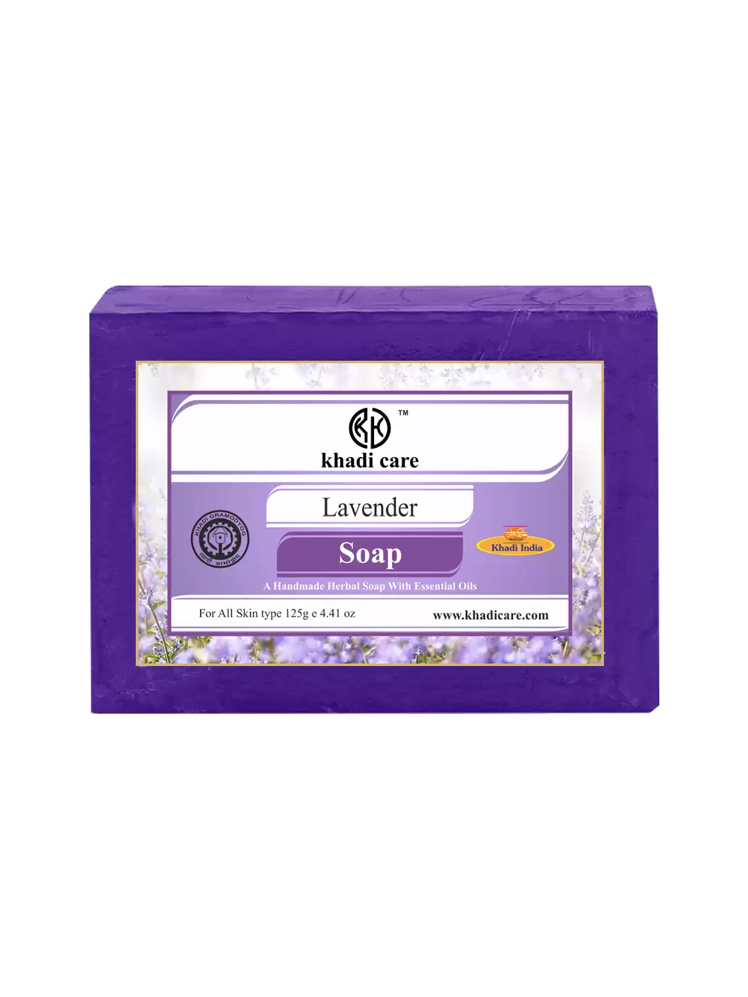 Khadi Care Herbal Lavender Soap - 125g