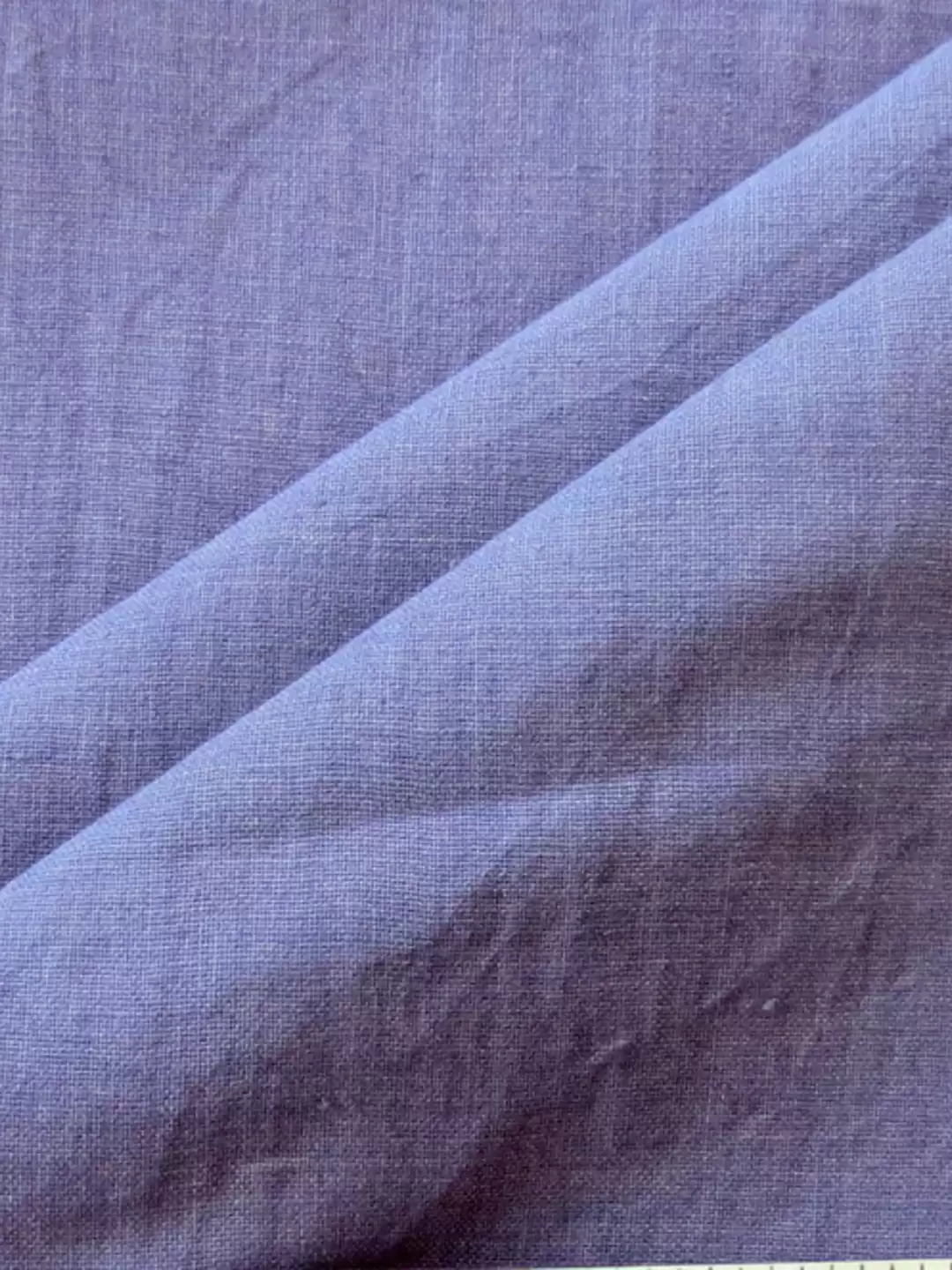 MORALFIBRE 100% Cotton handspun handwoven Dark Violet and Green Textured Yarn Dyed fabric