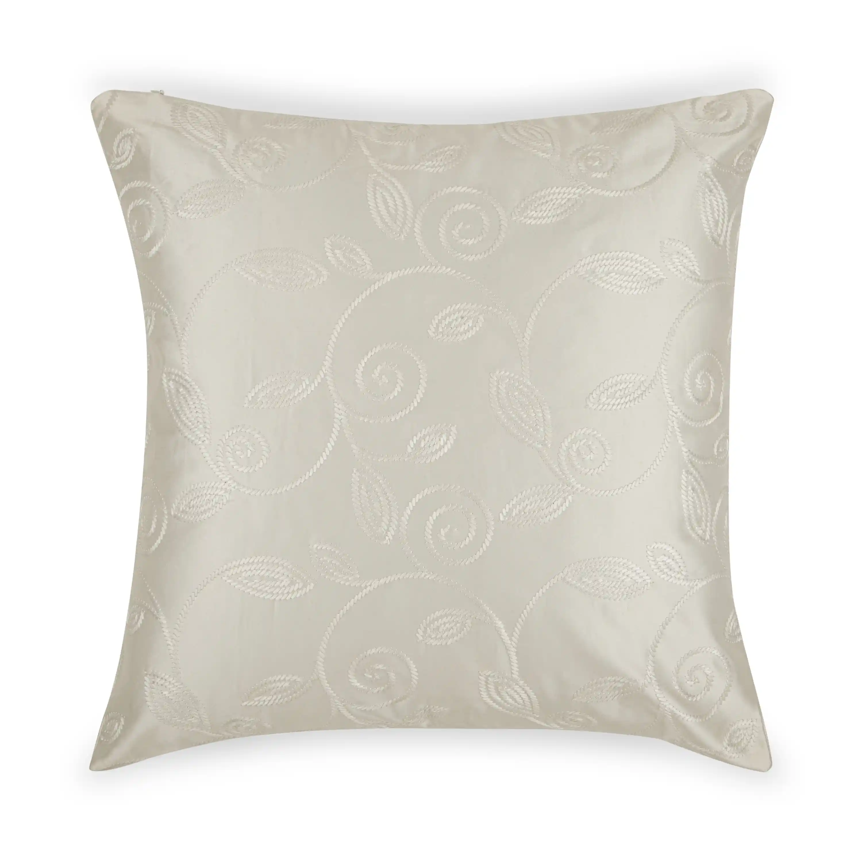 CS Cushion Satin Silk Covers-White-16x16