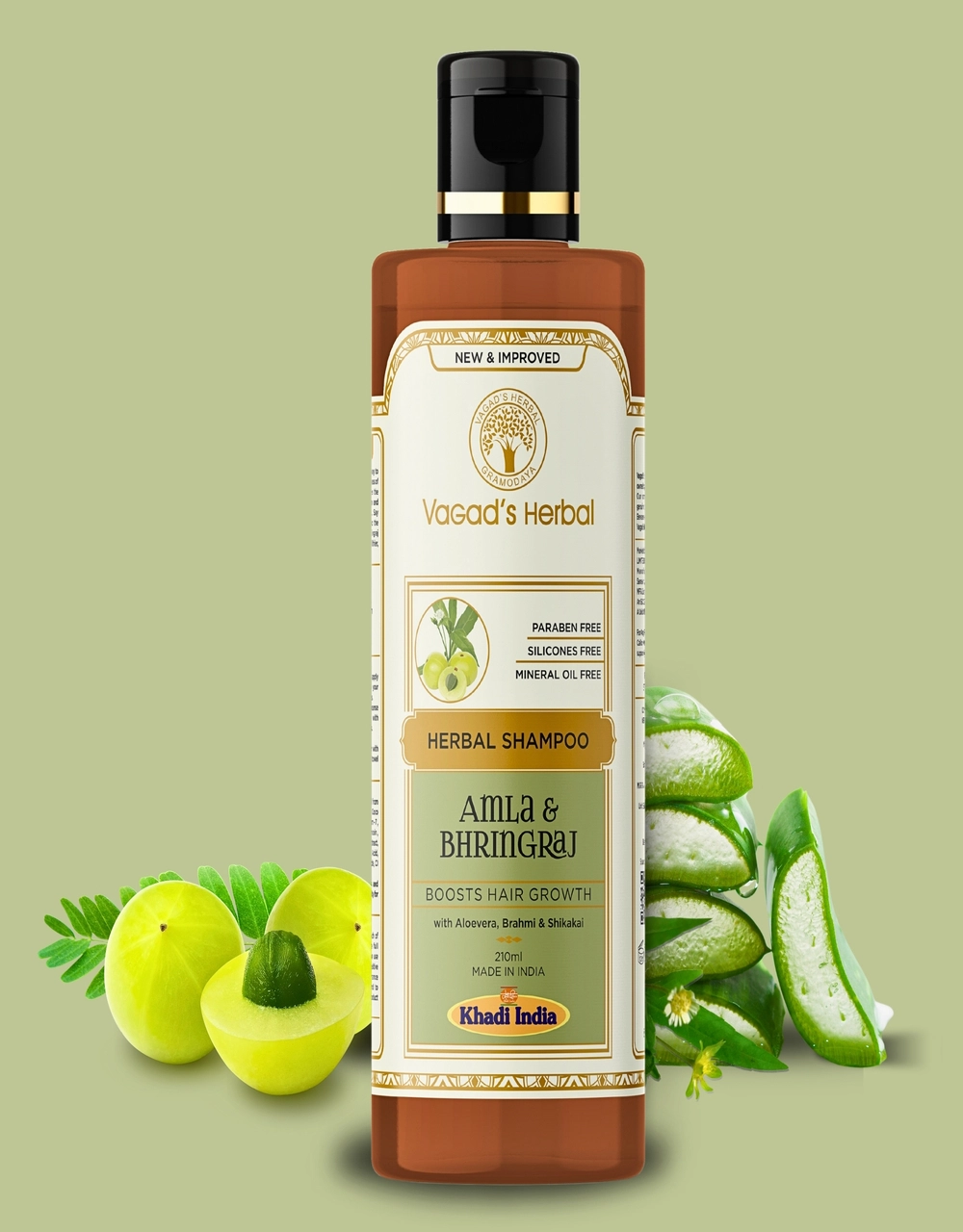 VAGAD'S Amla & Bhringraj Shampoo 210ml