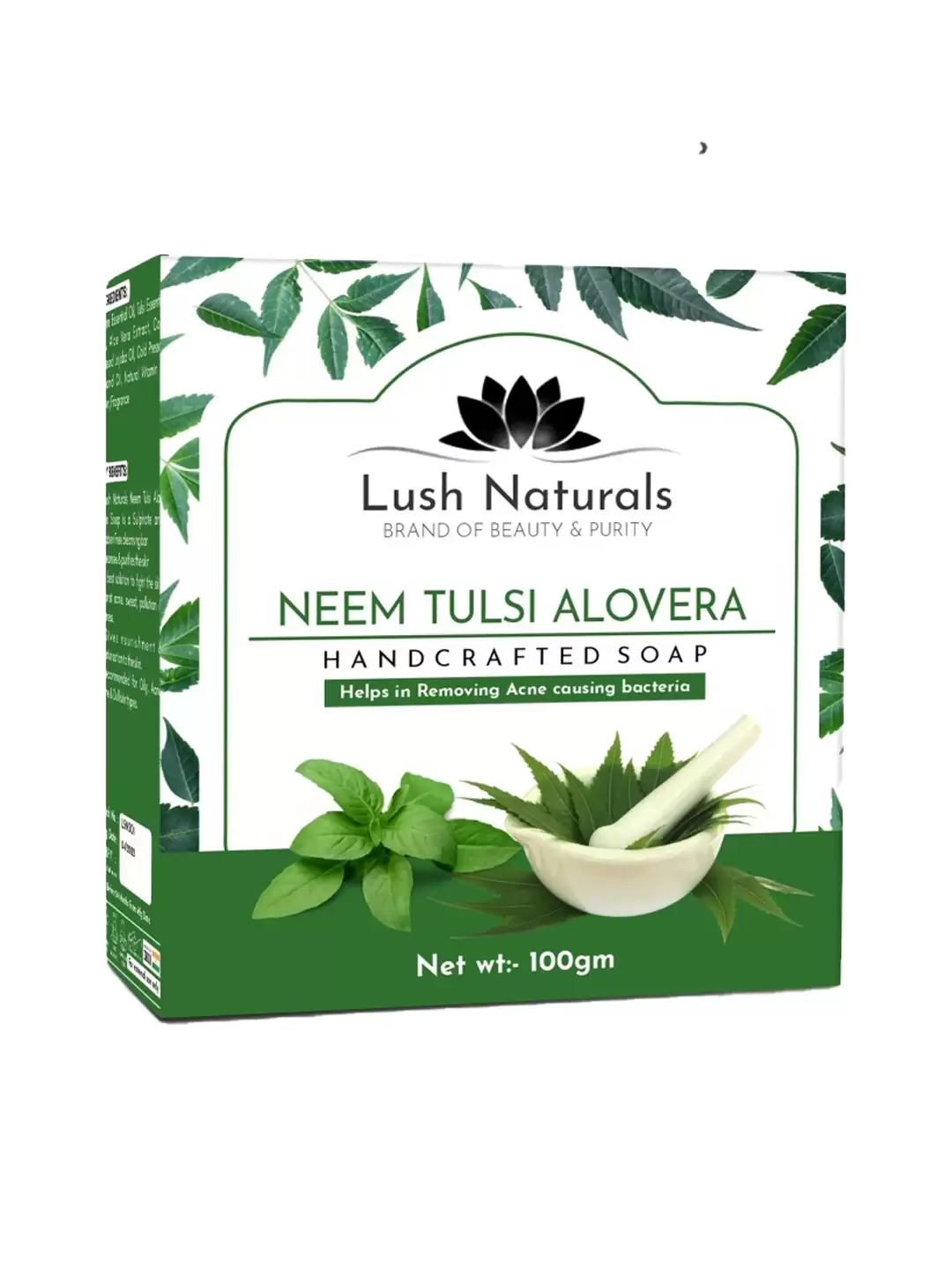 Lush Naturals Neem Tulsi Aloevera Soap