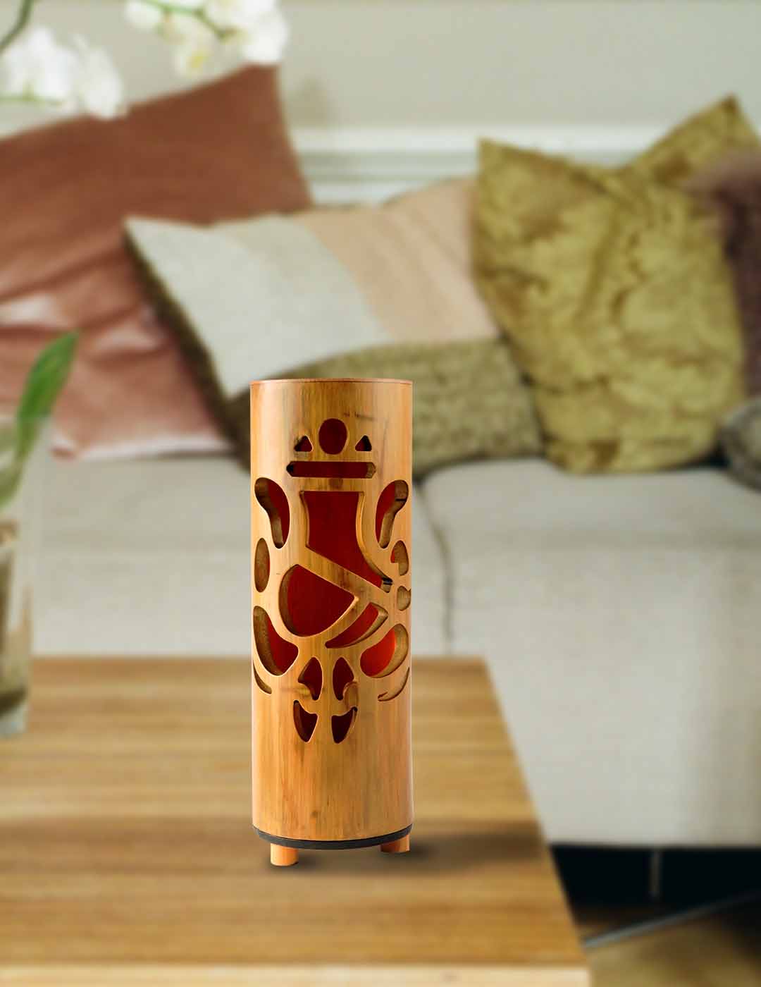 Bamboo Ganesha Table Lamp