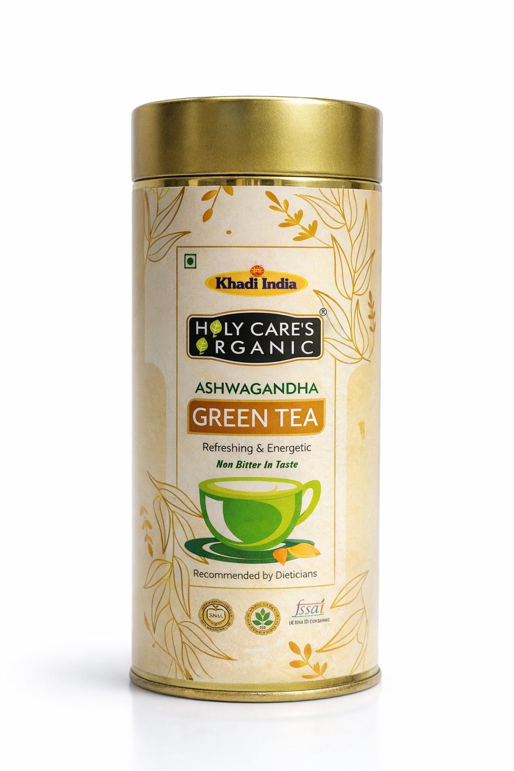 Holy care's organic Ashwagandha Green Tea - 100 Gm