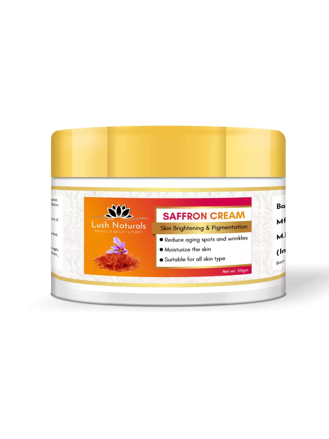 Lush Naturals Skin Brightening Saffron Cream