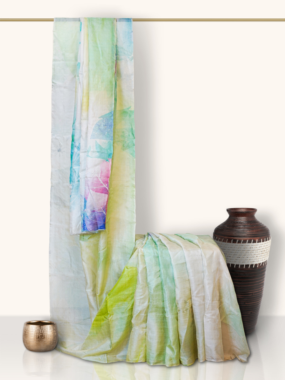 The Gold Weave Digital Silk Saree