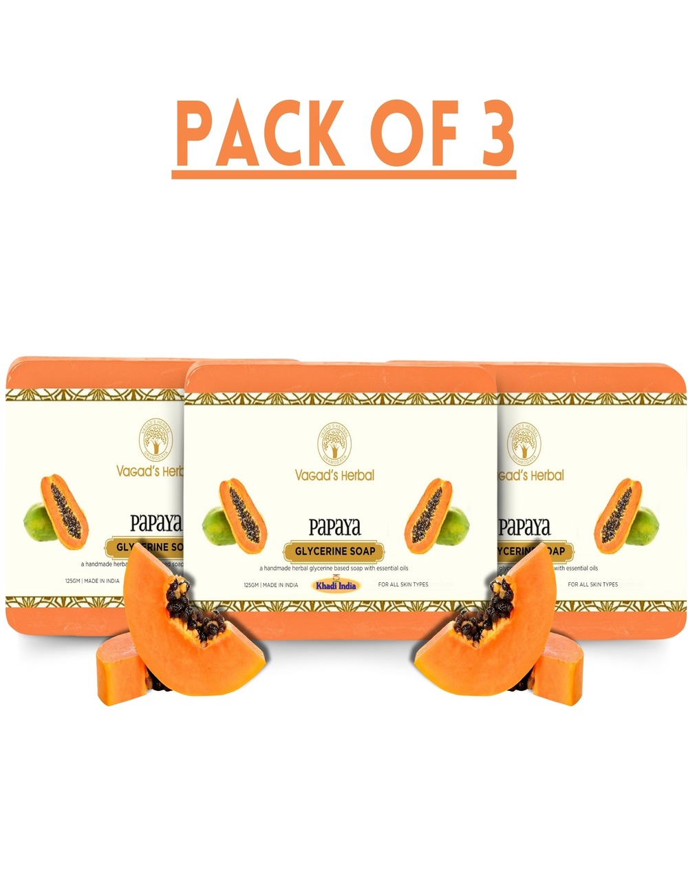 VAGAD'S Papaya Soap 375gm