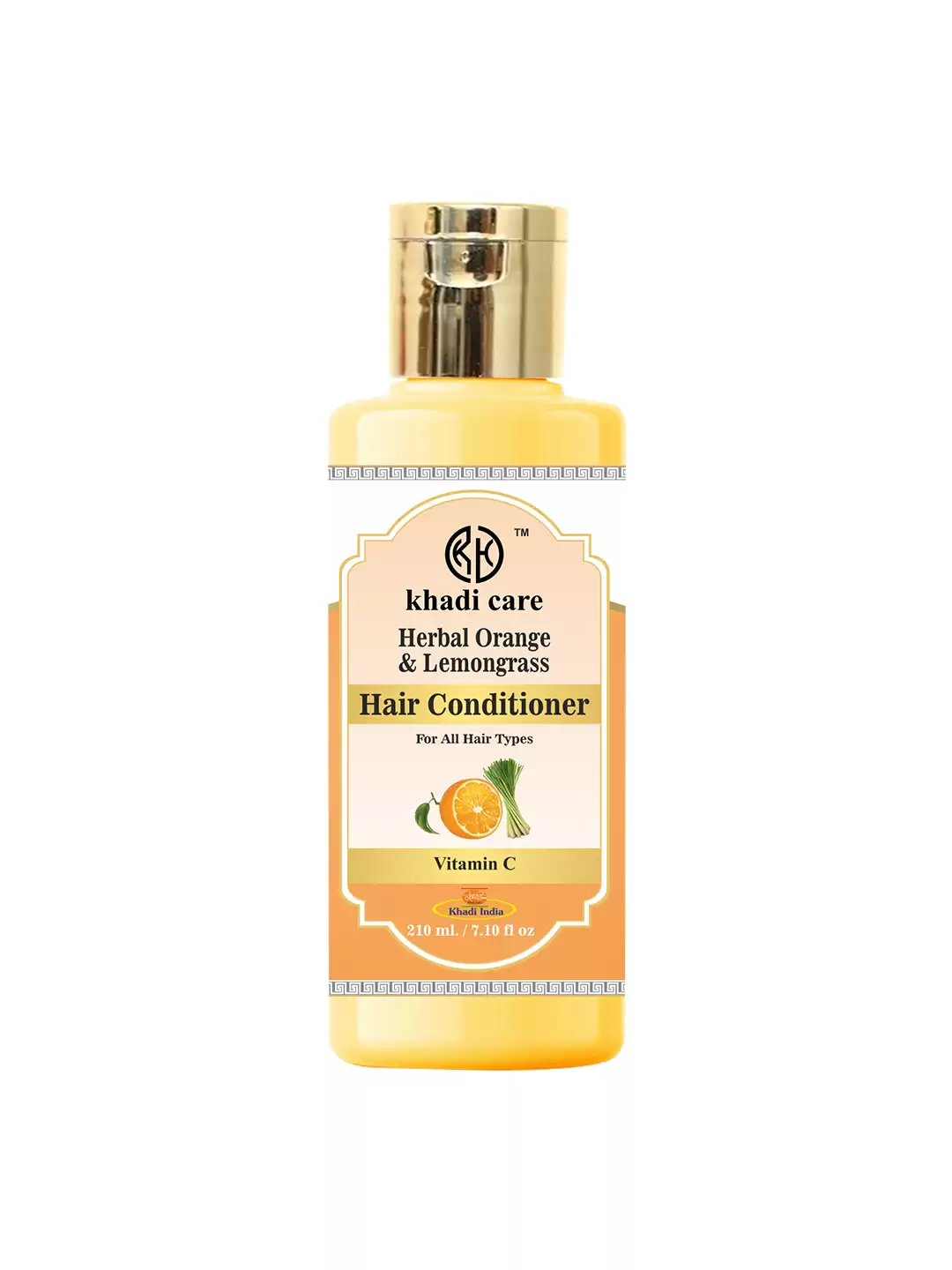 Khadi Care Herbal Orange & Lemongrass Hair Conditioner - 210ml