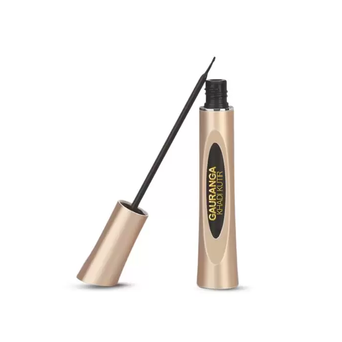 Gauranga Khadi Eyeliner-Waterproof Liquid Eyeliner| Flexi-Tip Applicator